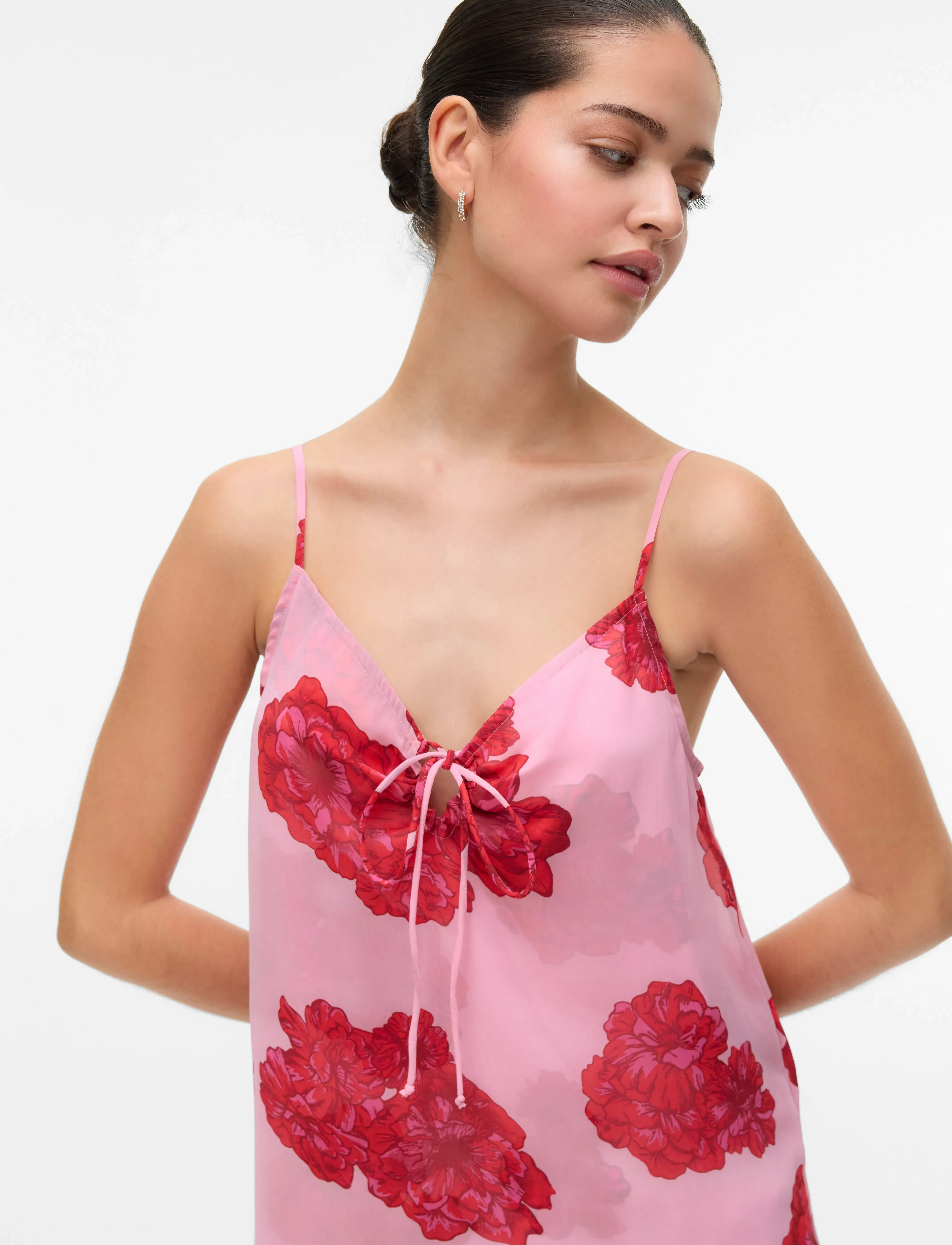 Vero Moda - VMTHILDA TEORA SL SINGLET WVN GA CE - bonbon - 4