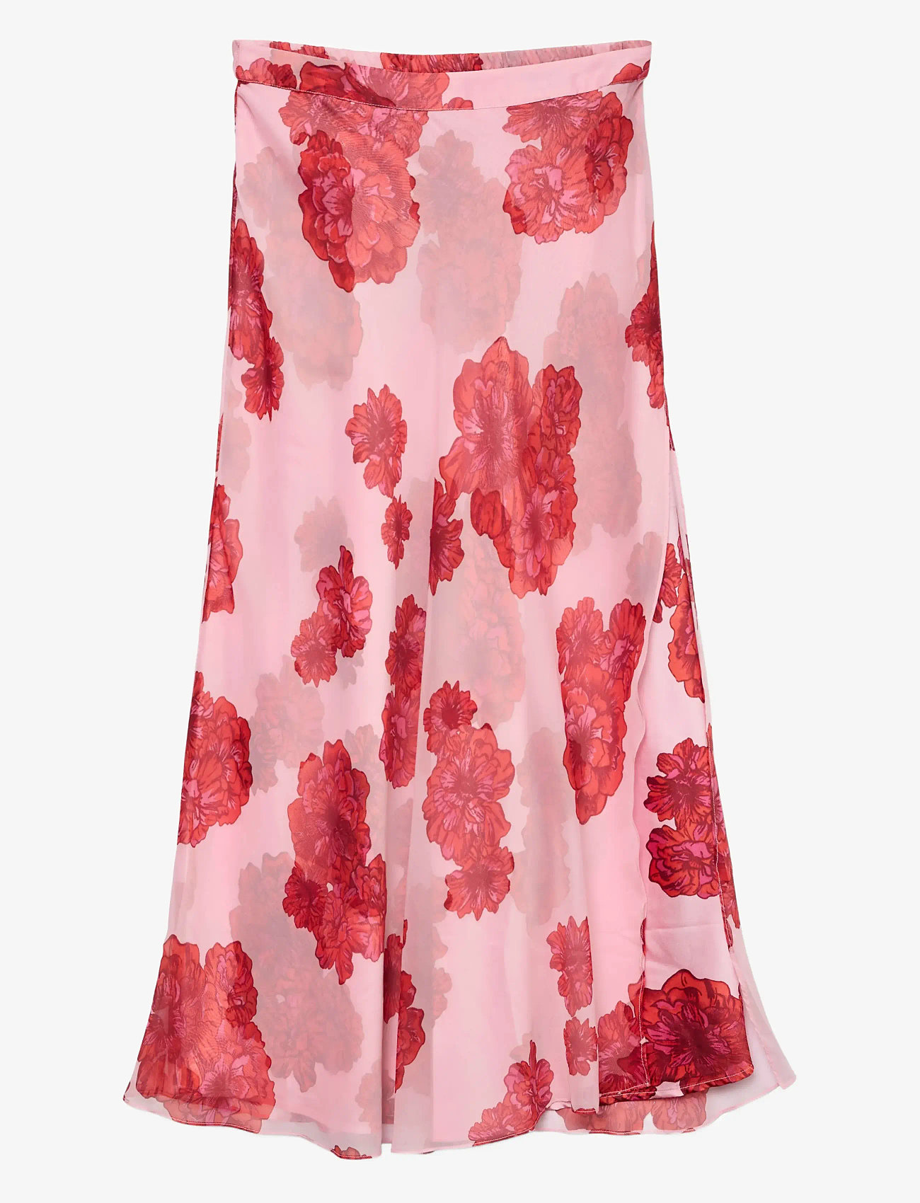 Vero Moda - VMTHILDA TEORA HW ANKLE SKIRT WVN GA CE - midi nederdele - bonbon - 1