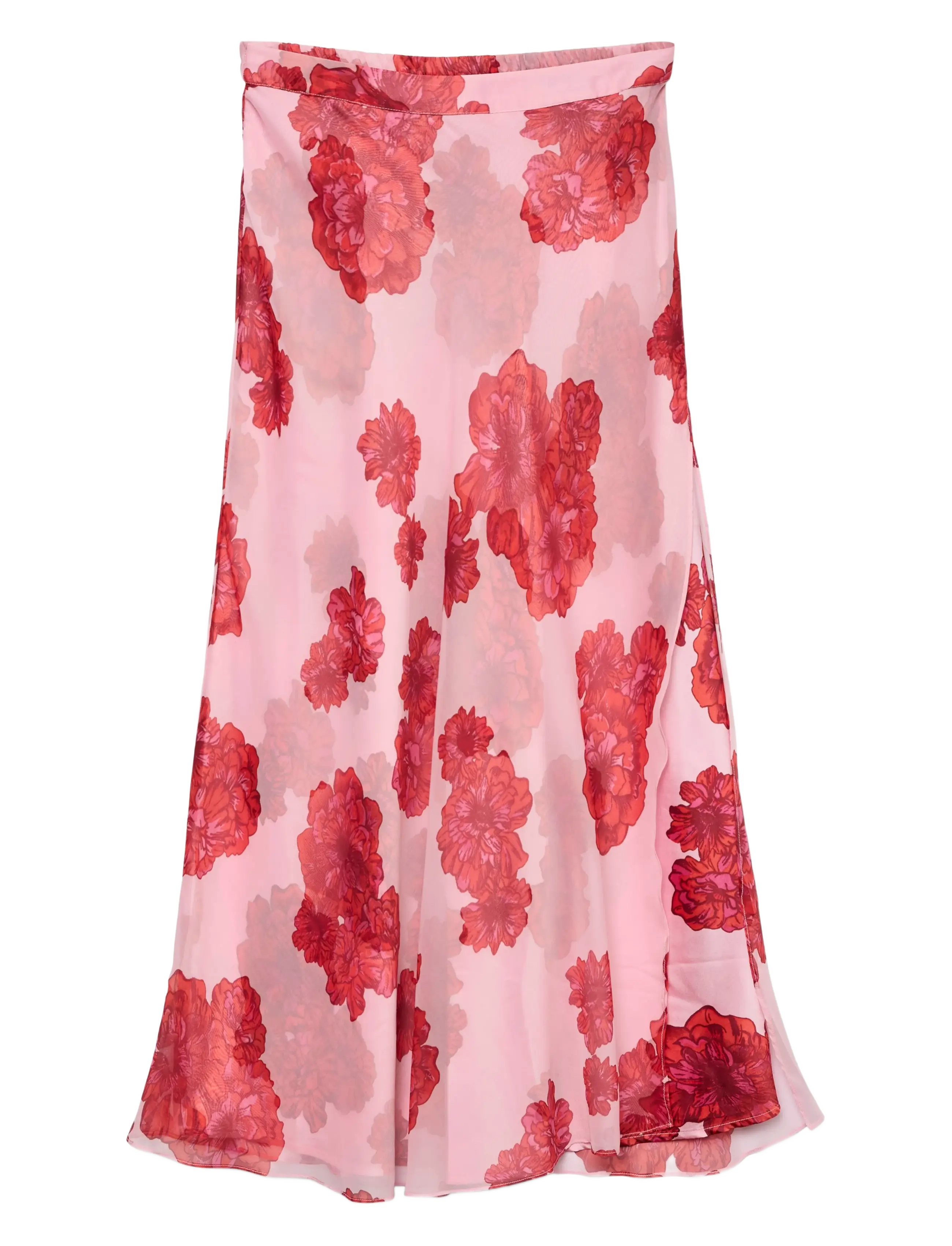 Vero Moda - VMTHILDA TEORA HW ANKLE SKIRT WVN GA CE - bonbon - 1