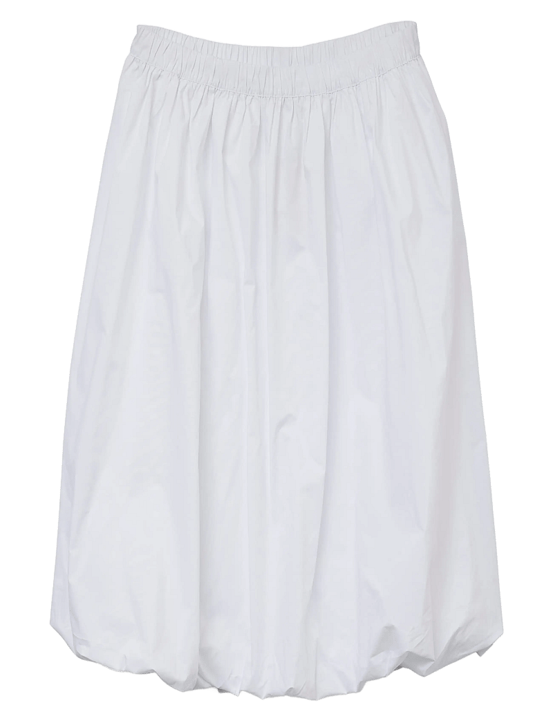Vero Moda - VMFRIBA MW 7/8 BALLOON SKIRT WVN GA - midi kjolar - snow white - 1