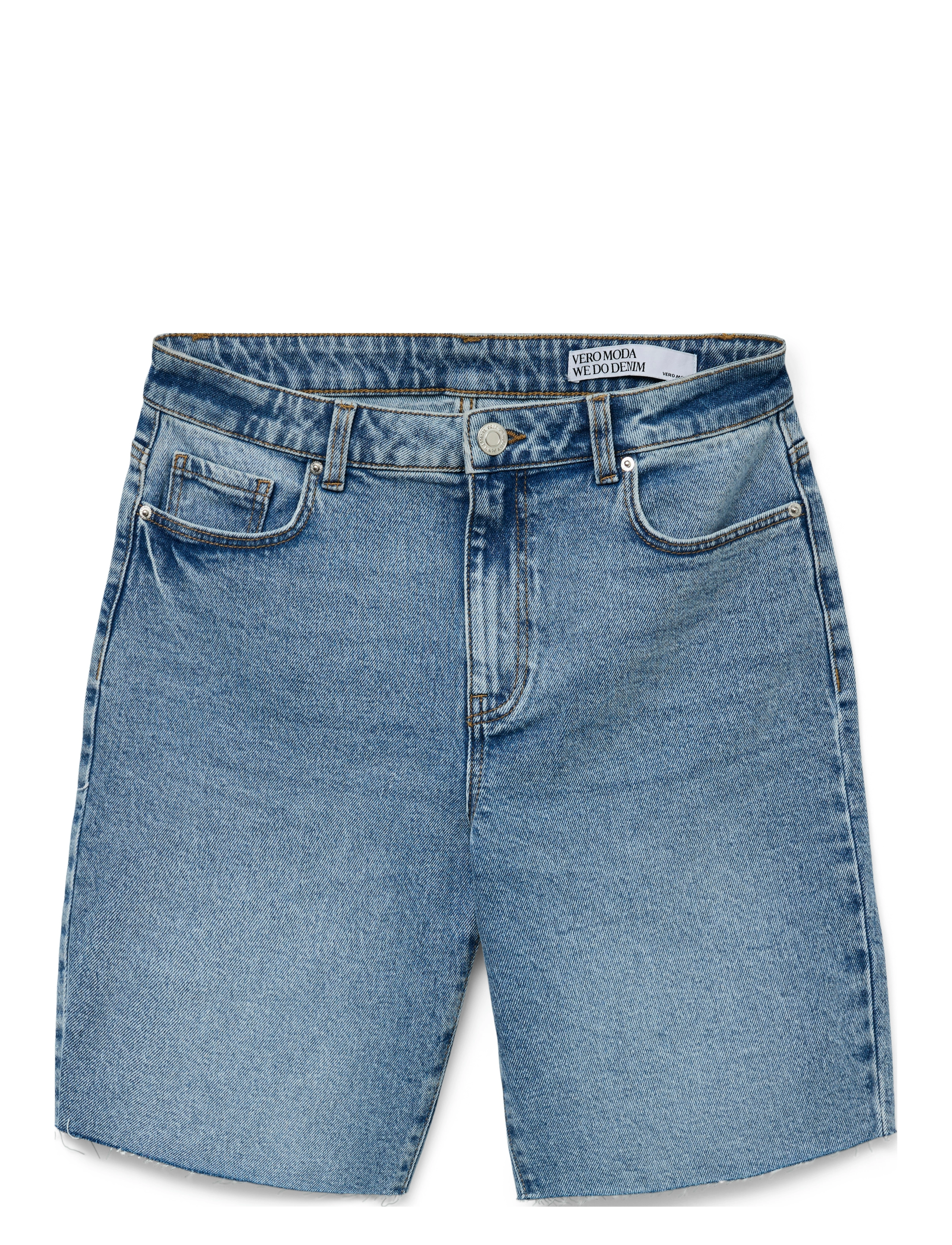 VERO MODA Vmcleo Hr Long Dnm Shorts Mix Noos Blau - XS - Damen