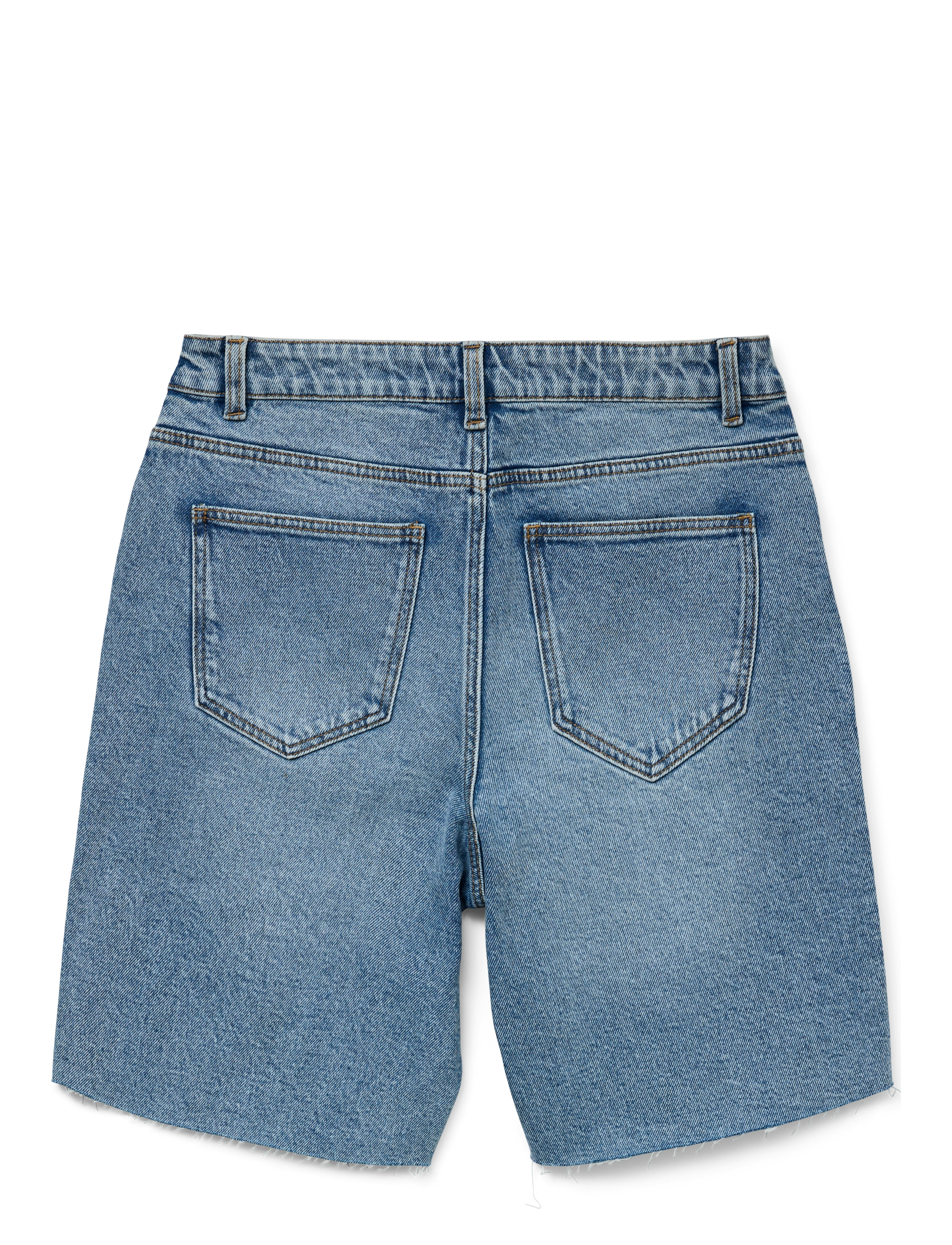 Vero Moda - VMCLEO HR LONG DNM SHORTS MIX NOOS - jeansshorts - light blue denim - 2