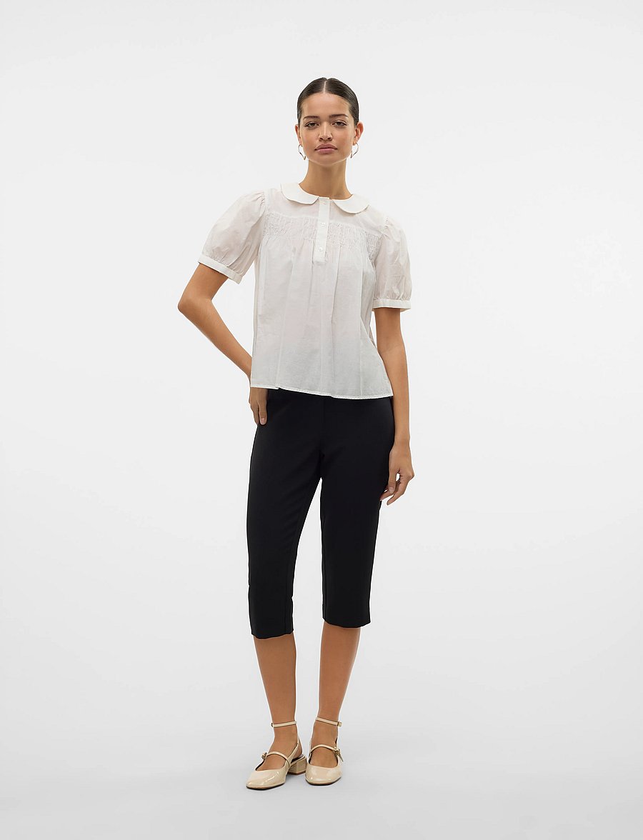 Vero Moda - VMCIRI MW CAPRI PANT - caprihose - black - 4