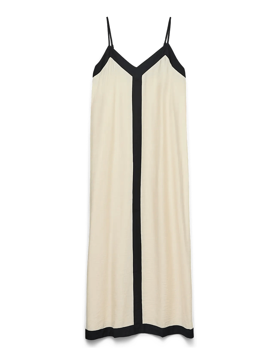 Vero Moda - VMDENISE SINGLET ANKLE DRESS WVN BTQ GA - sukienki na ramiączkach - birch - 1