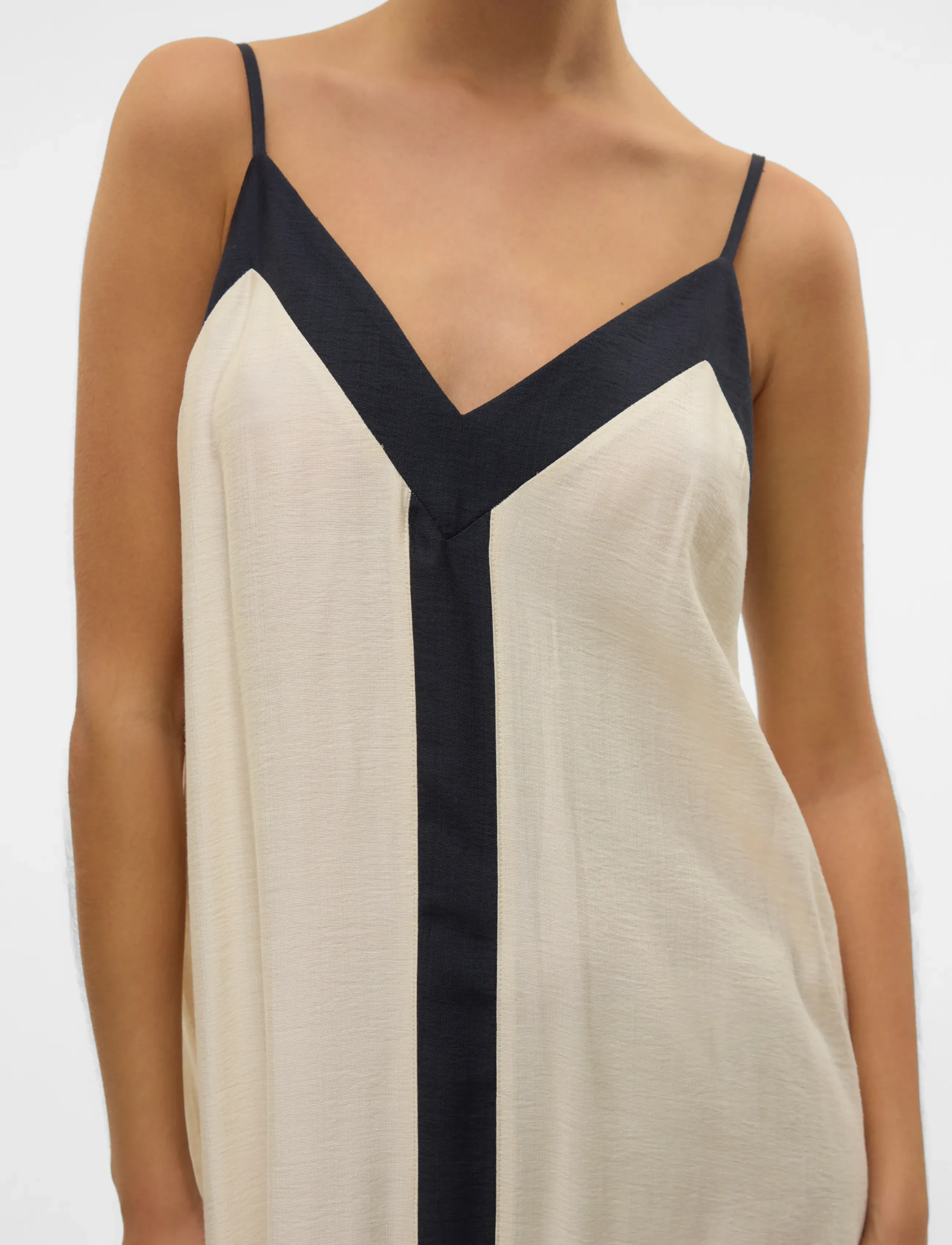 Vero Moda - VMDENISE SINGLET ANKLE DRESS WVN BTQ GA - sukienki na ramiączkach - birch - 5