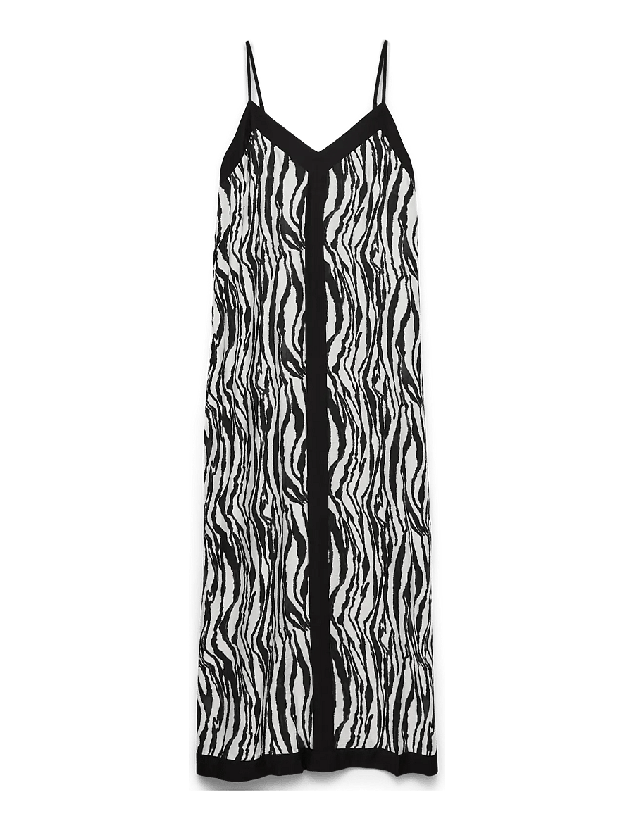 Vero Moda - VMDENISE SINGLET ANKLE DRESS WVN BTQ GA - schlupfkleider - black - 0