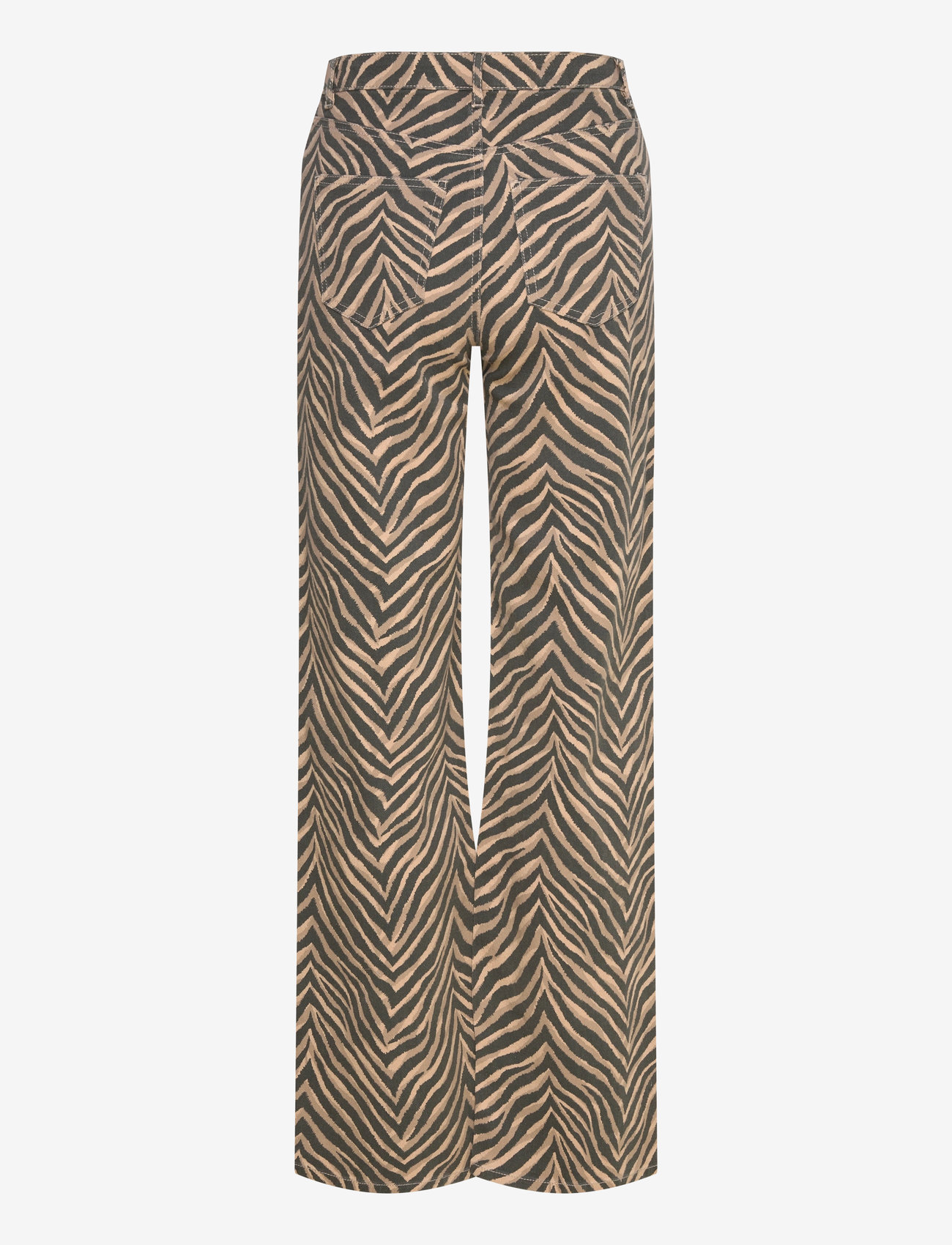 Vero Moda - VMTESSA HR WIDE STRETCH AOP JEANS NOOS - brede jeans - silver mink - 1