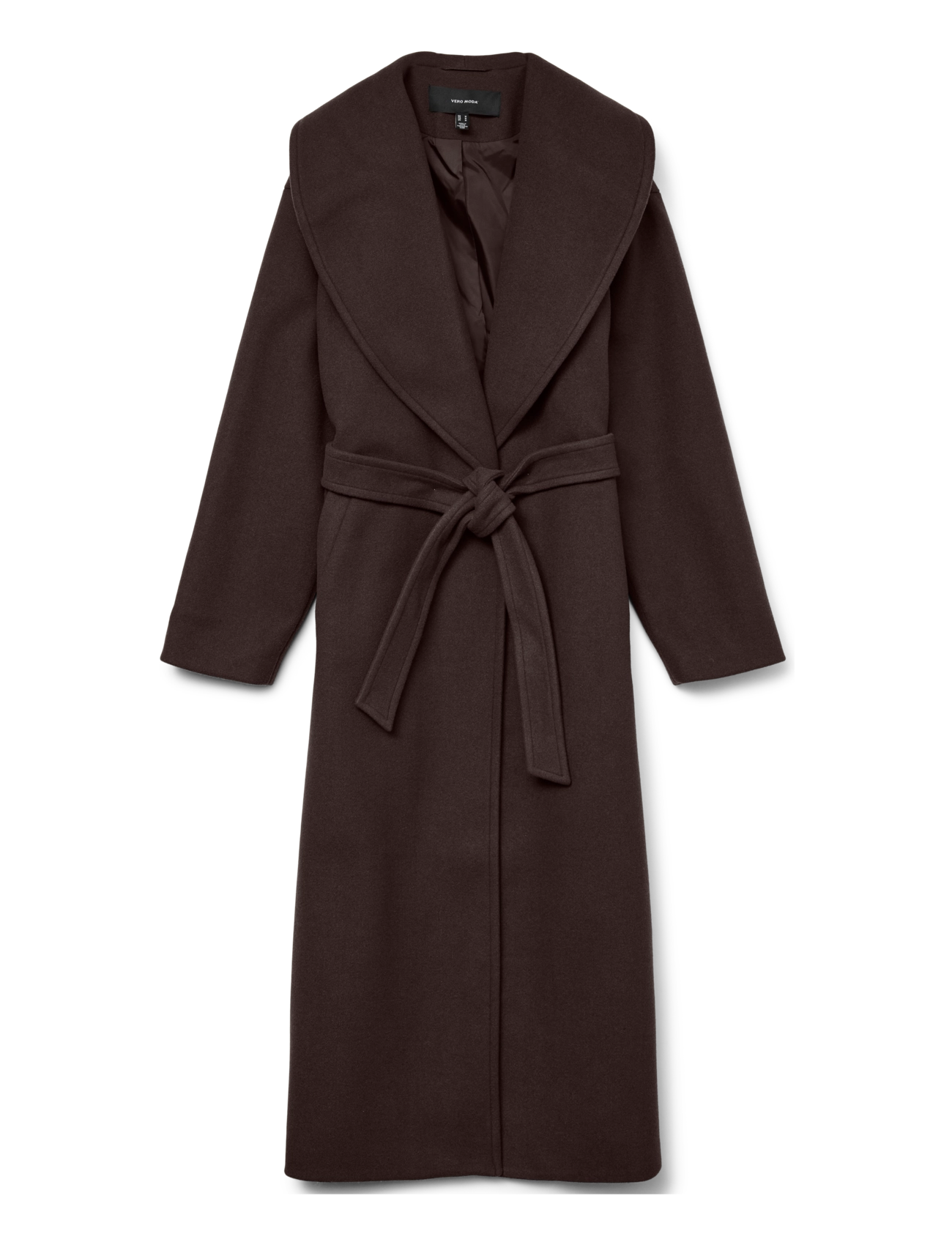 Vero Moda - VMANNE BERGEN XTRA LONG COAT GA - mäntel - chocolate torte - 1