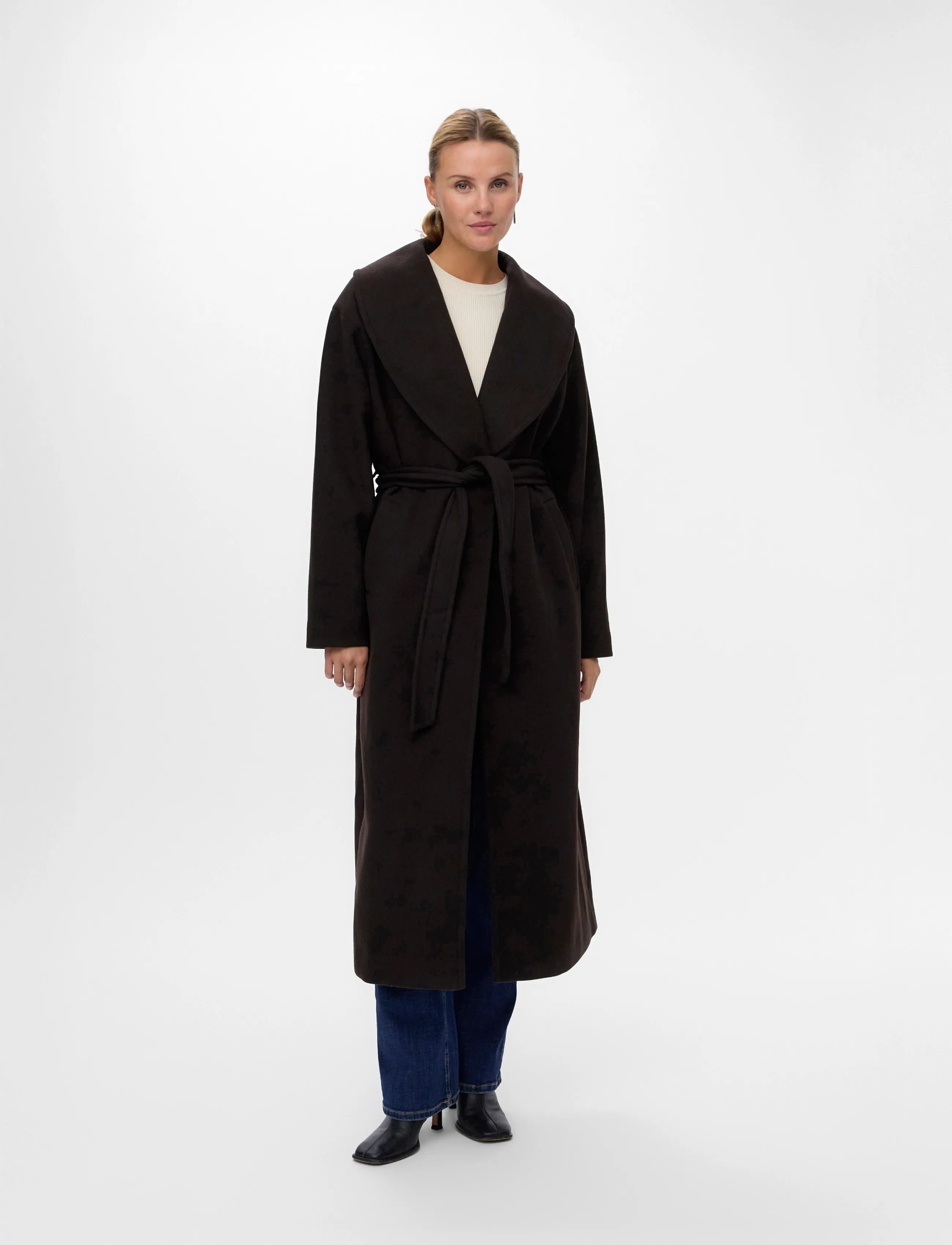 Vero Moda VMANNE BERGEN XTRA LONG COAT GA - Mäntel - CHOCOLATE TORTE / brown
