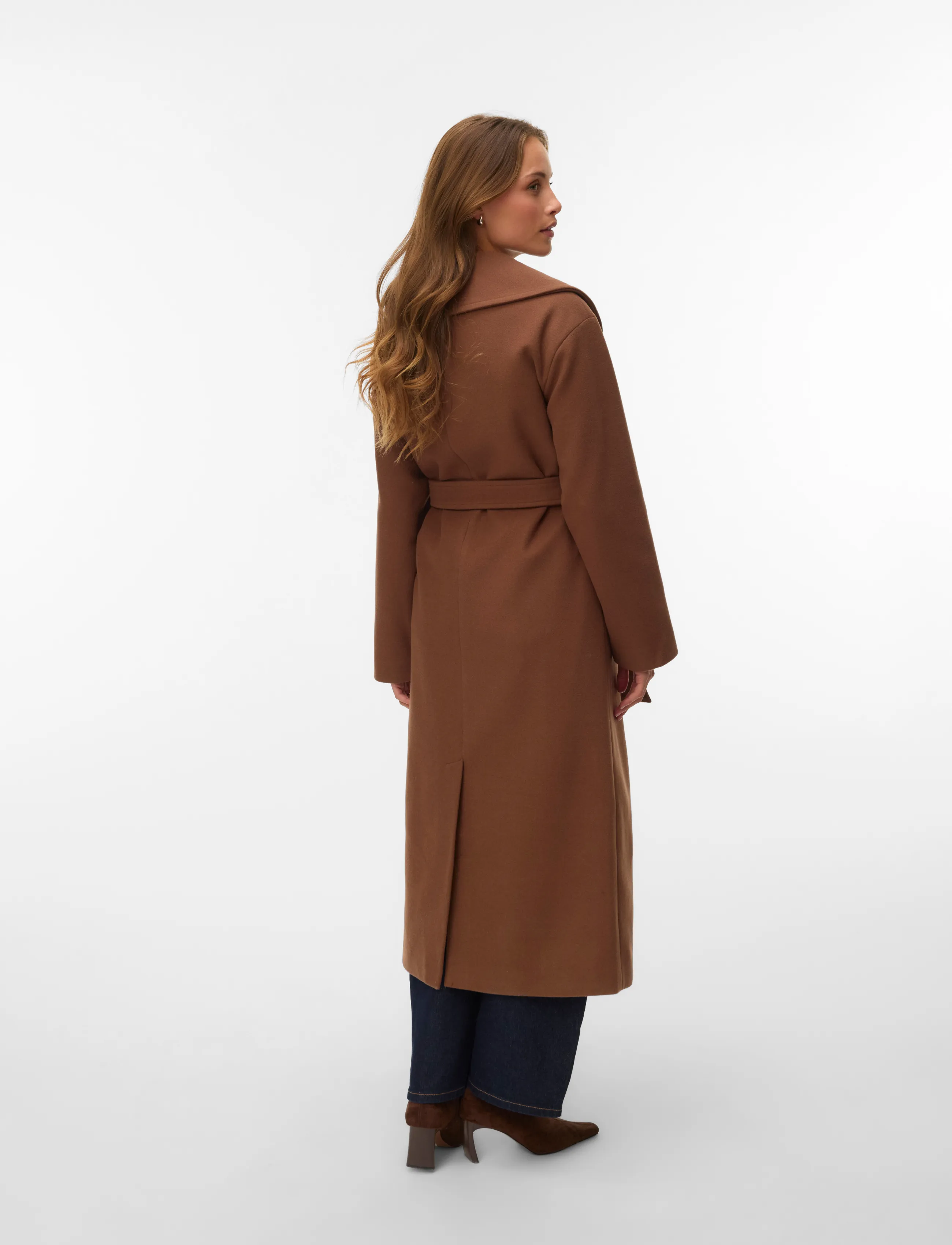 Vero Moda - VMANNE BERGEN XTRA LONG COAT GA - vinterjackor - cocoa brown - 2