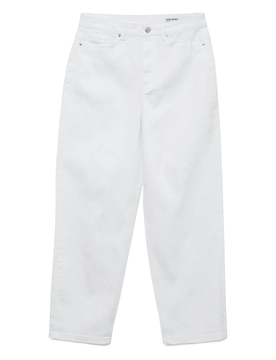 Vero Moda - VMLIA HR BARREL DNM JEANS VI410 - barrel jeans - snow white - 1