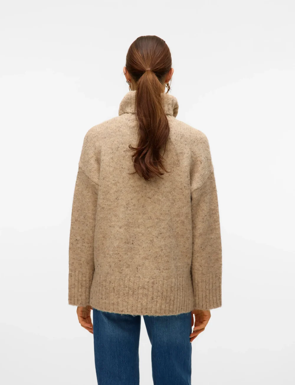 Vero Moda - VMINGRID LS ROLL NECK PULLOVER NOOS - pullover - silver mink - 2