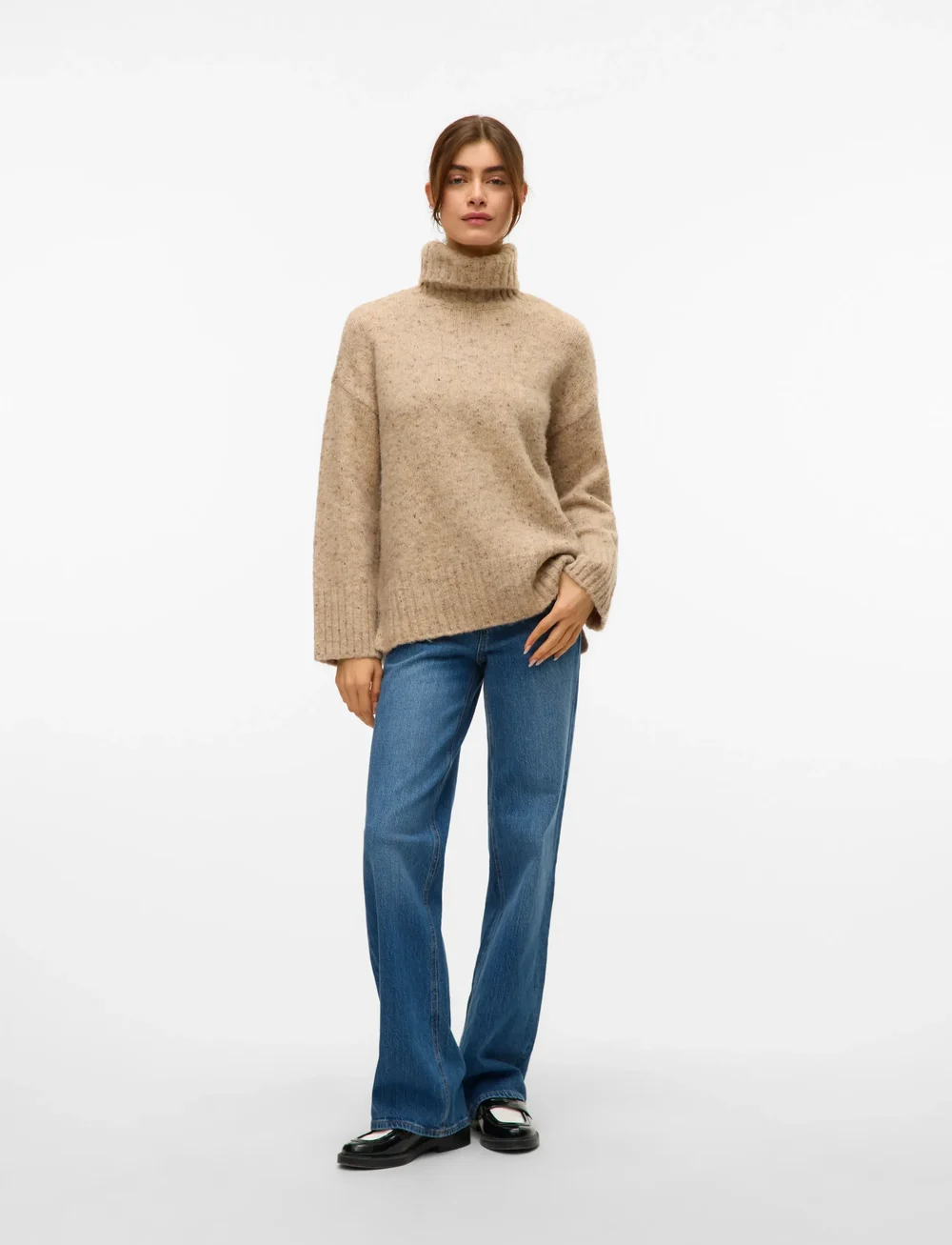 Vero Moda - VMINGRID LS ROLL NECK PULLOVER NOOS - pullover - silver mink - 3