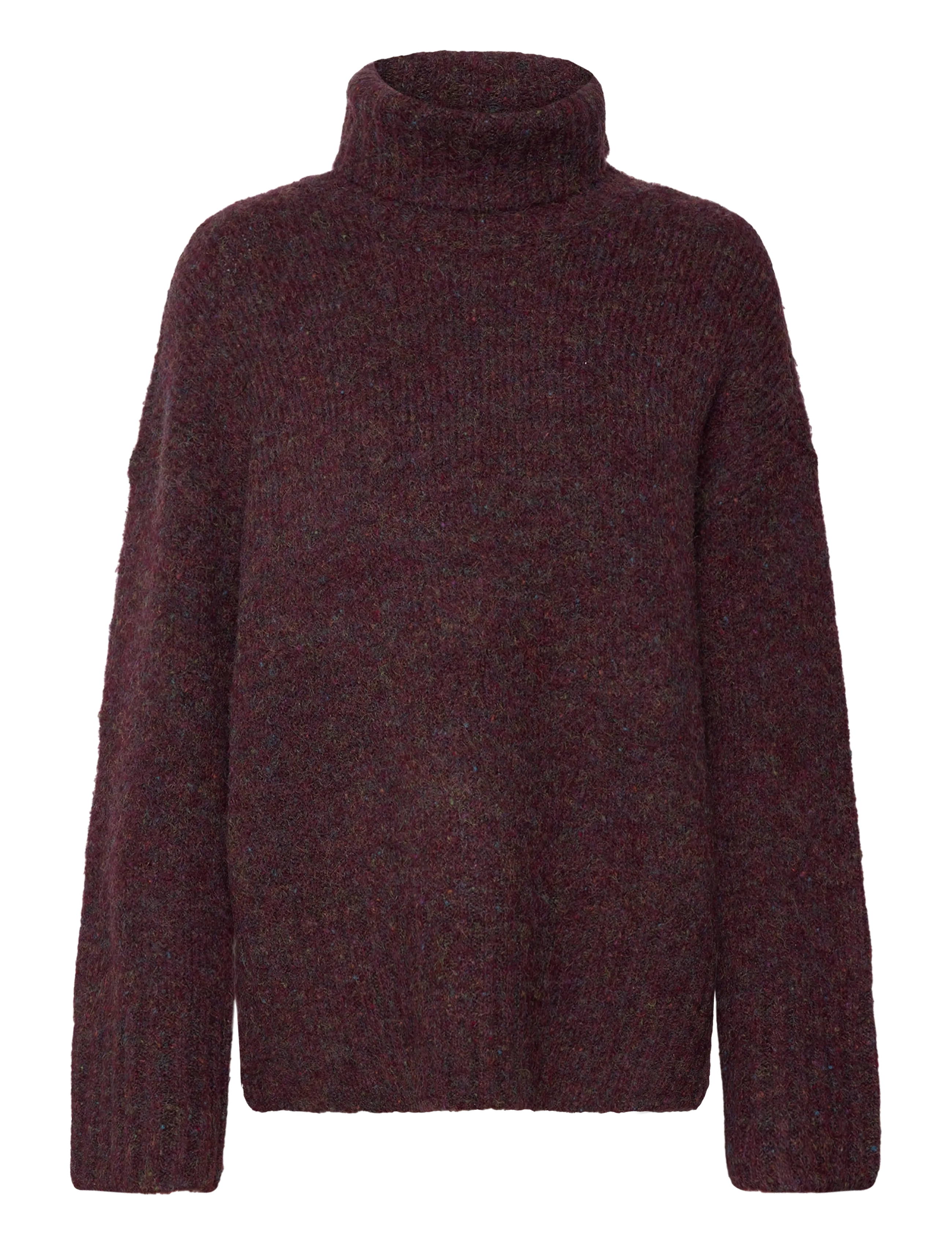 VERO MODA Vmingrid Ls Roll Neck Pullover Noos Burgundy - XS - Damen