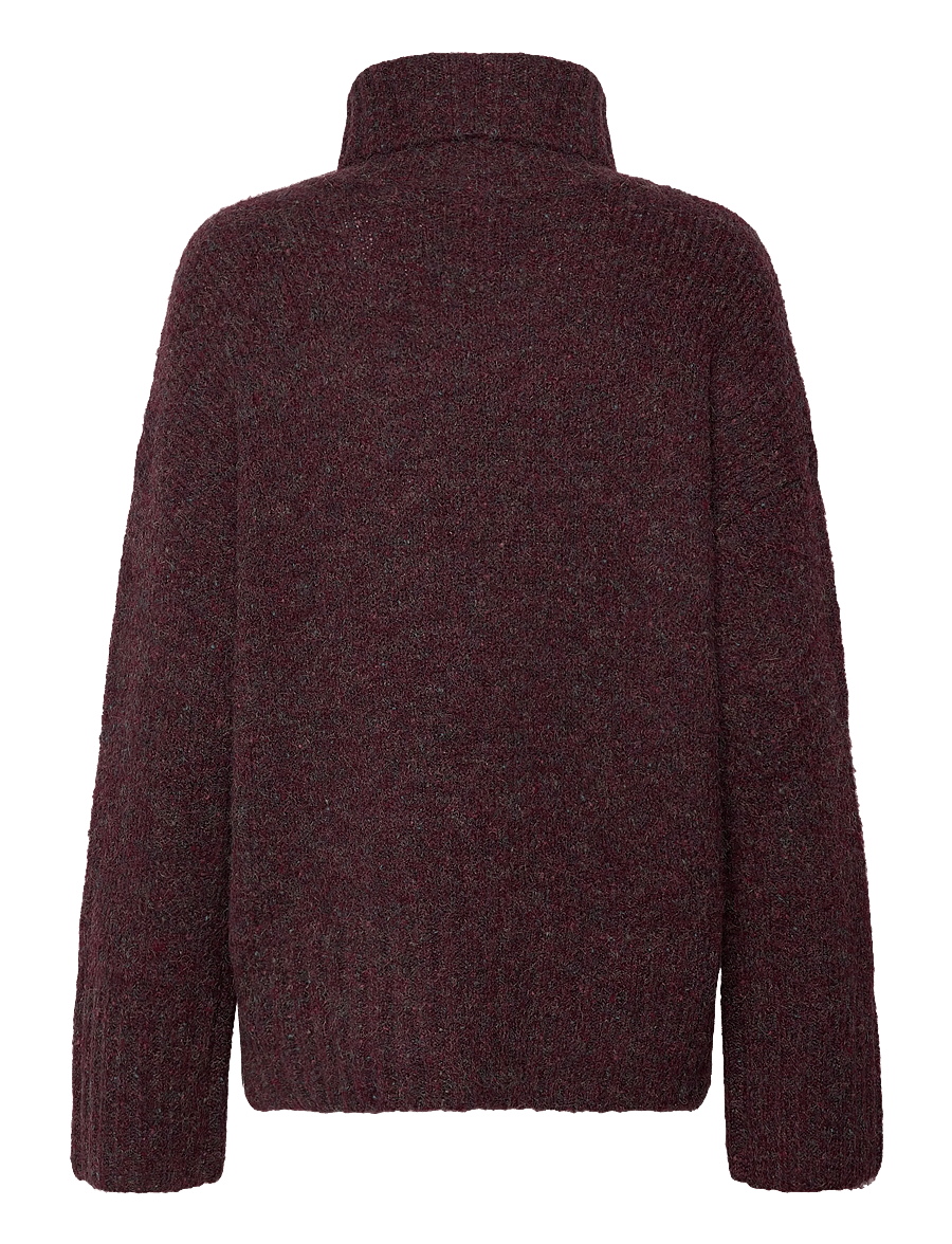 Vero Moda - VMINGRID LS ROLL NECK PULLOVER NOOS - pullover - winetasting - 2