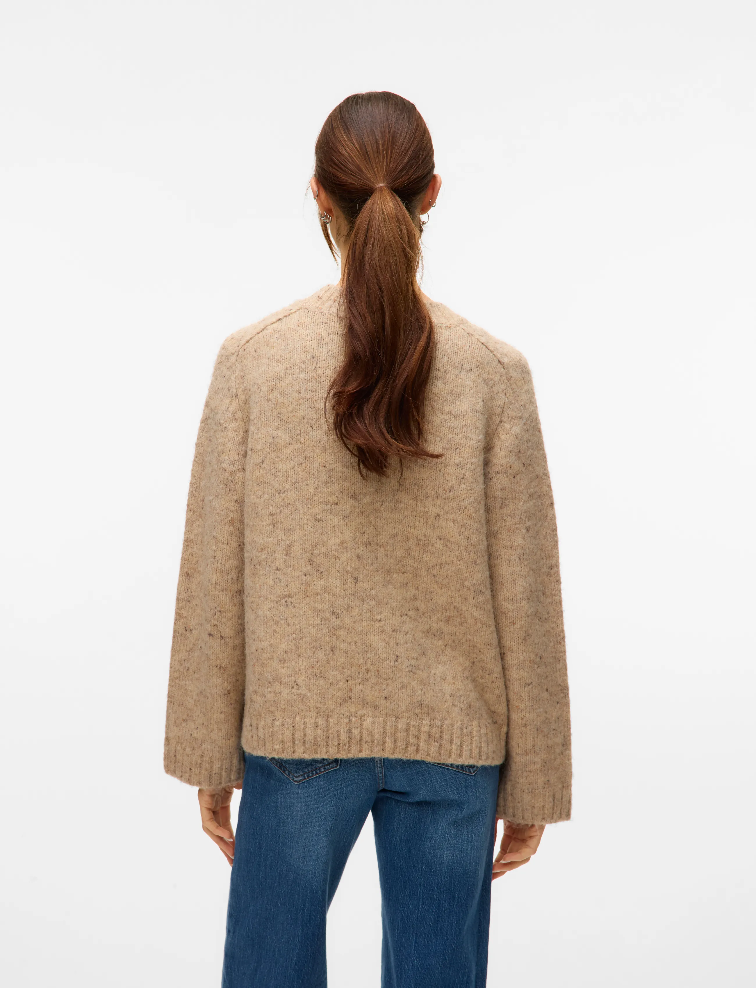 Vero Moda - VMINGRID LS O-NECK PULLOVER - herbstliche kleidung - silver mink - 2
