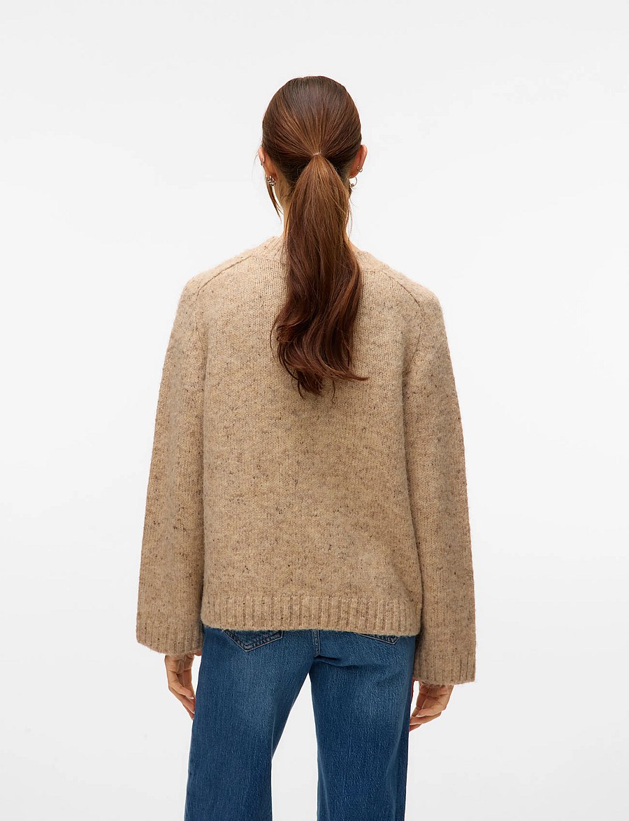 Vero Moda - VMINGRID LS O-NECK PULLOVER - pullover - silver mink - 2