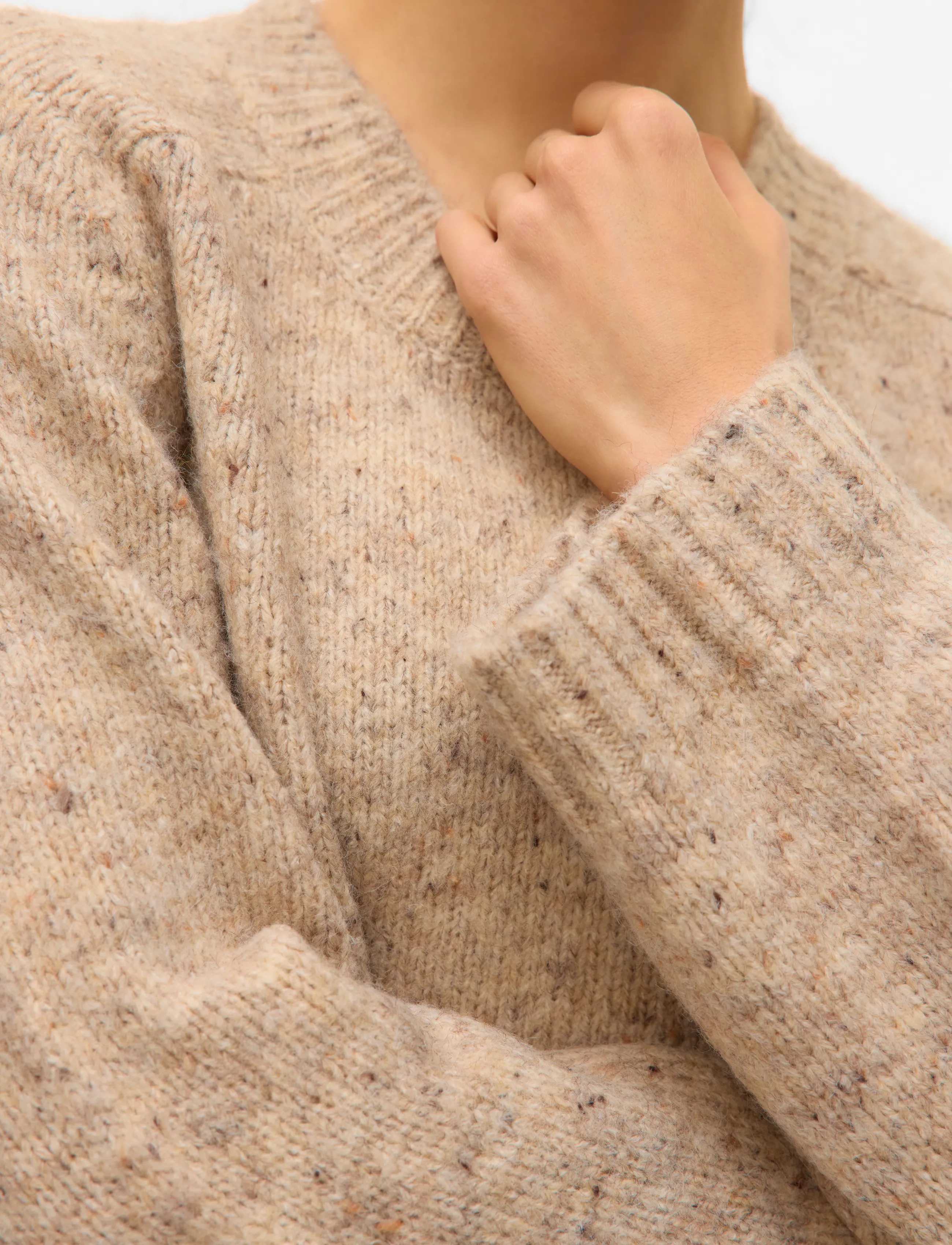 Vero Moda - VMINGRID LS O-NECK PULLOVER - herbstliche kleidung - silver mink - 5