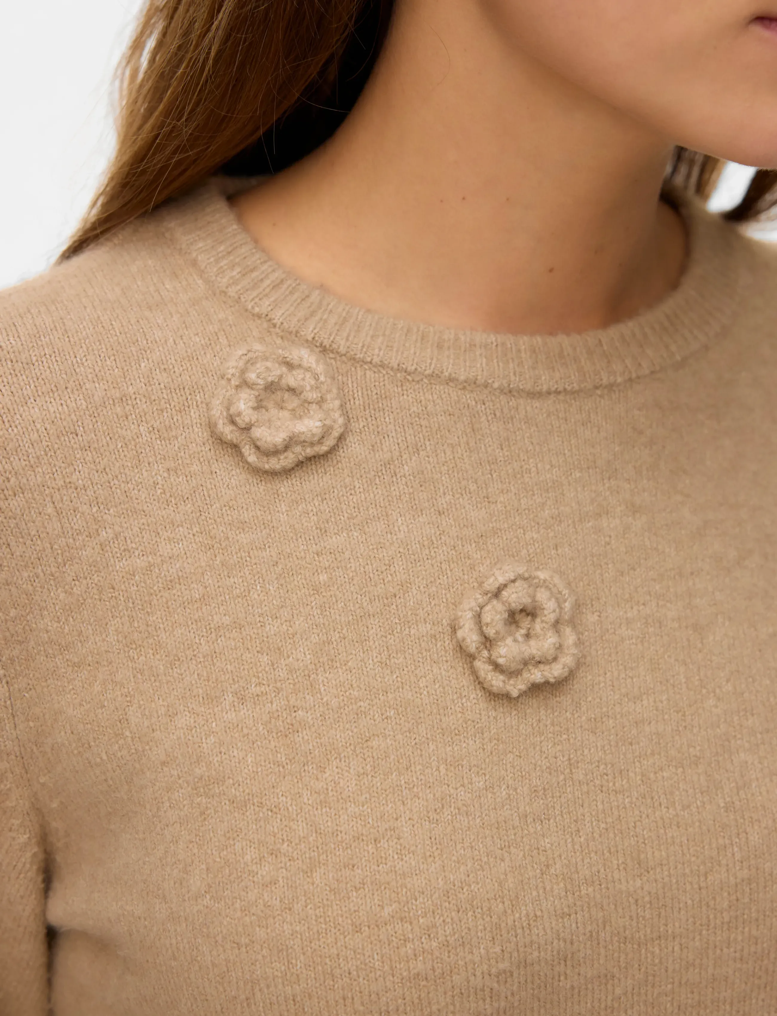 Vero Moda - VMROSE LS O-NECK PULLOVER BOO - laveste priser - silver mink - 5
