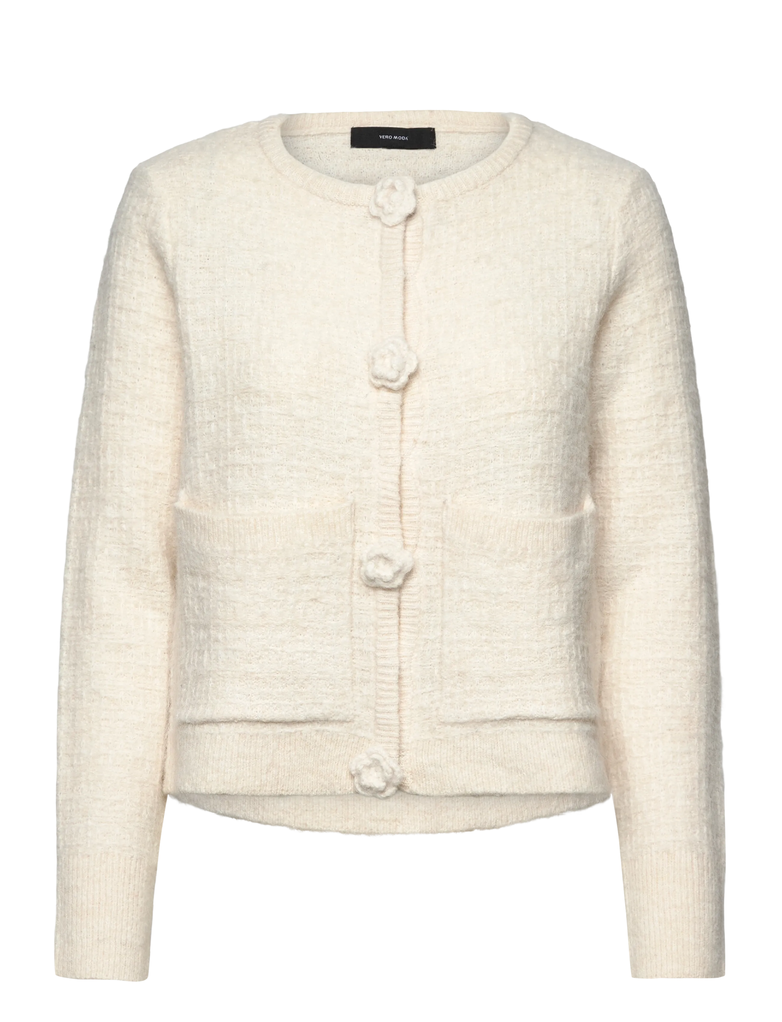Vero Moda - VMBLOSSOM LS O-NECK CARDIGAN BOO - gebreide vesten - birch - 1