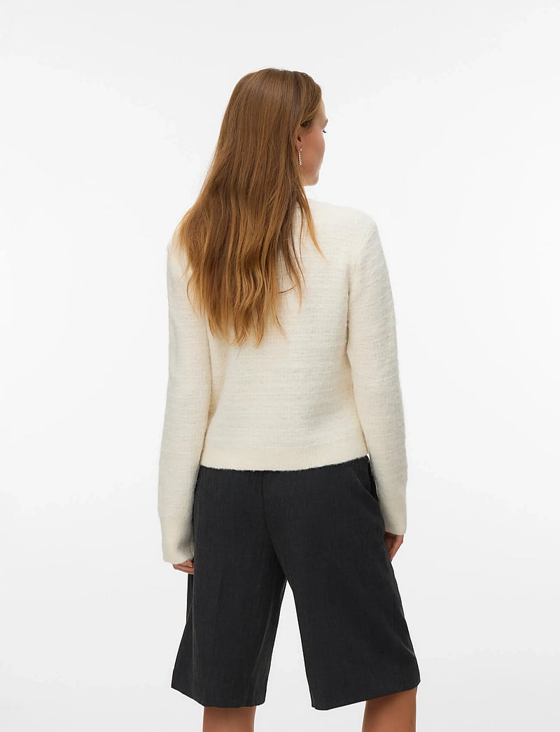 Vero Moda - VMBLOSSOM LS O-NECK CARDIGAN BOO - kardiganai - birch - 3