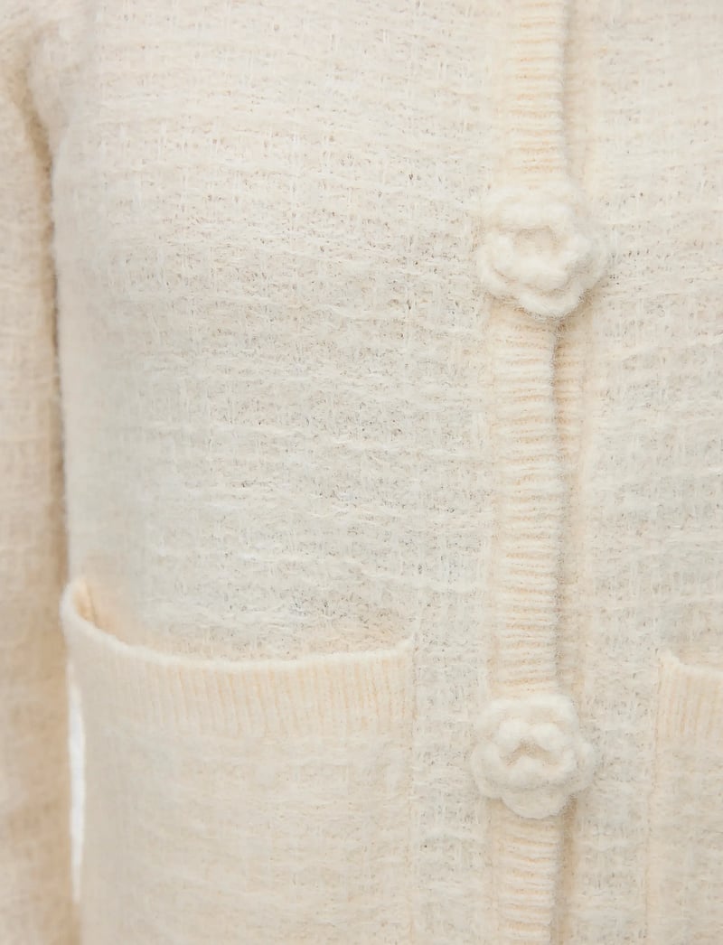 Vero Moda - VMBLOSSOM LS O-NECK CARDIGAN BOO - kardiganai - birch - 5