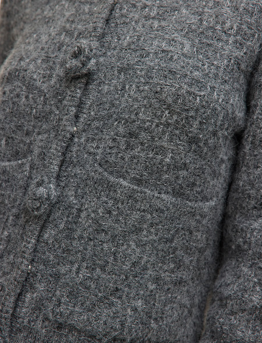 Vero Moda - VMBLOSSOM LS O-NECK CARDIGAN BOO - gilets - medium grey melange - 5