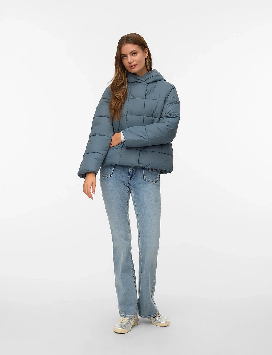 Vero Moda - VMBELINDA SHORT JACKET GA NOOS - vinterjackor - stormy weather - 0