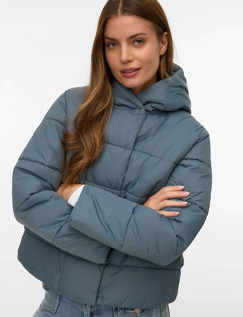 Vero Moda - VMBELINDA SHORT JACKET GA NOOS - dunjackor - stormy weather - 4