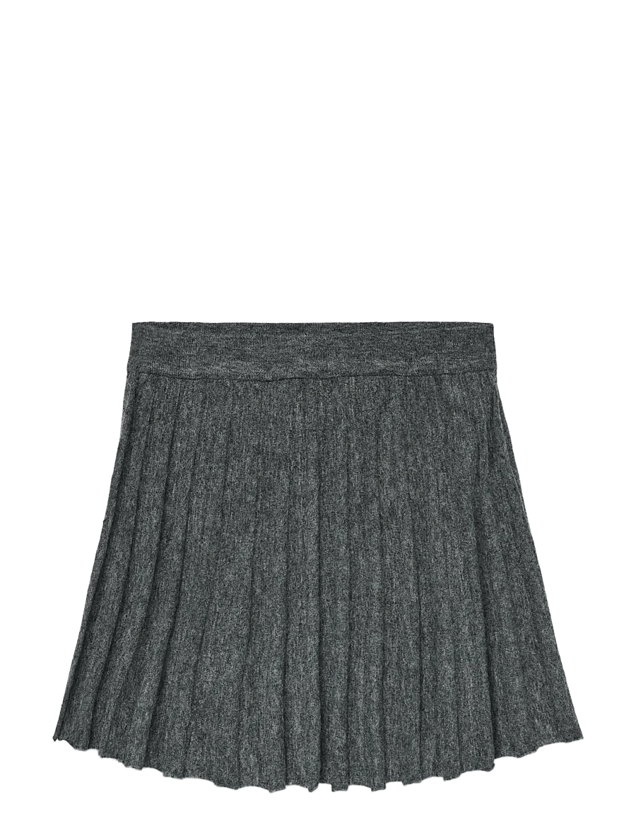 Vero Moda - VMMARINA NW SKATERSKIRT BOO - faltenröcke - dark grey melange - 1