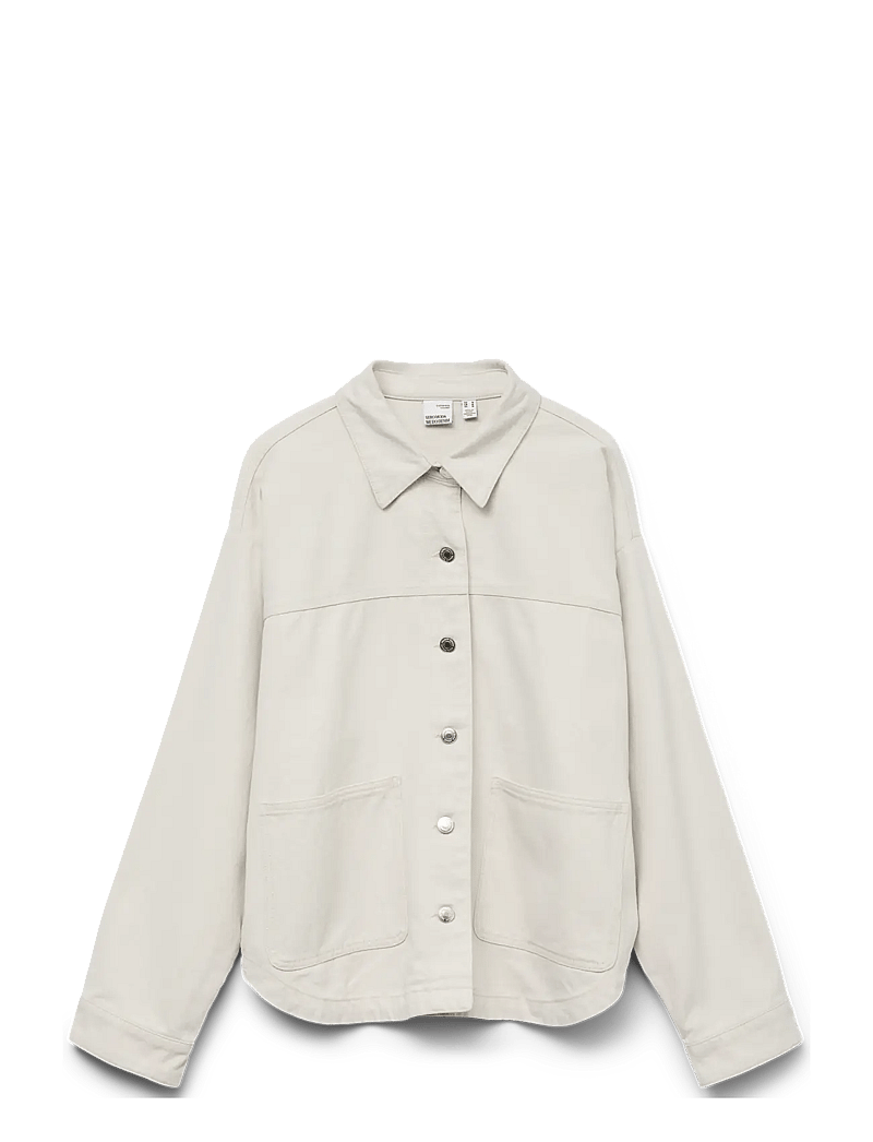 Vero Moda - VMJAMIE LS DENIM SHACKET MIX GA NOOS - jeansjackor - birch - 1