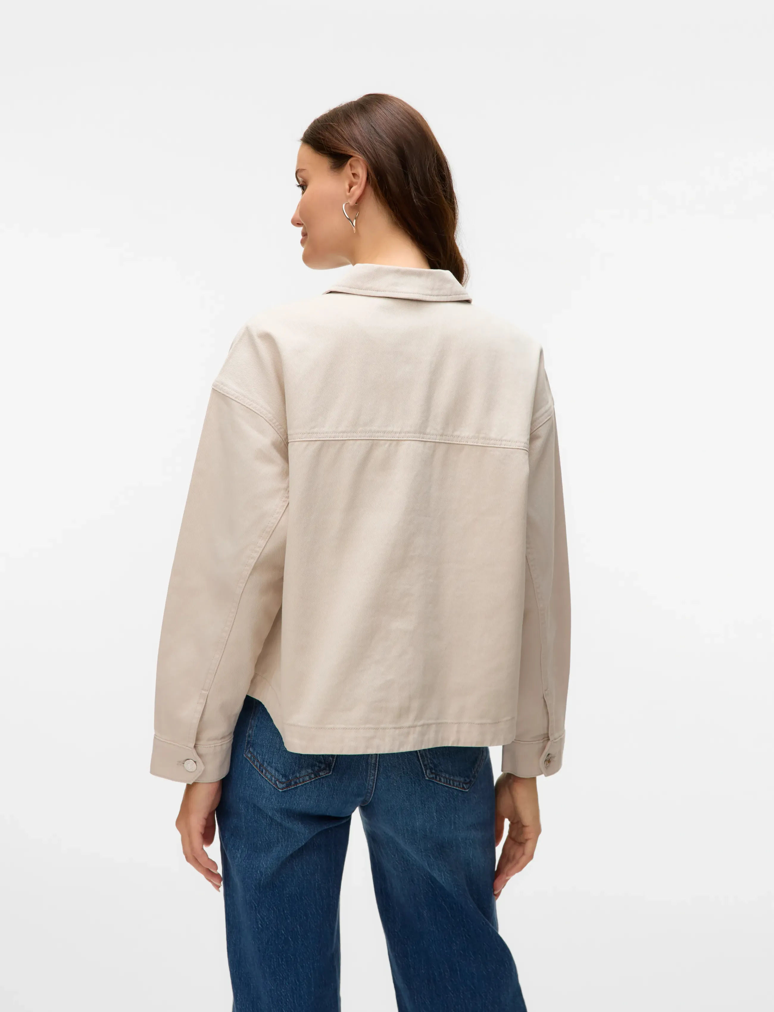 Vero Moda - VMJAMIE LS DENIM SHACKET MIX GA NOOS - frühlingsjacken - birch - 3