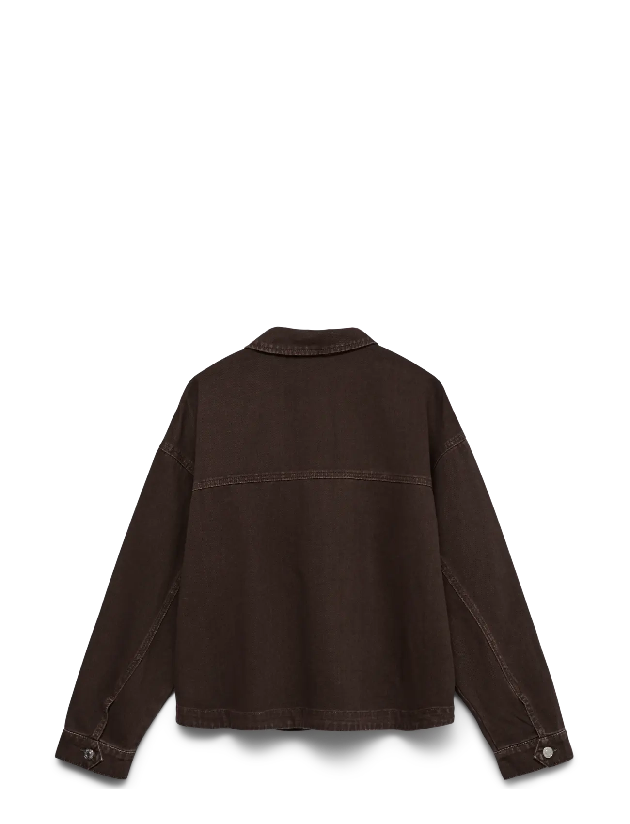 Vero Moda - VMJAMIE LS DENIM SHACKET MIX GA NOOS - spring jackets - chocolate torte - 1