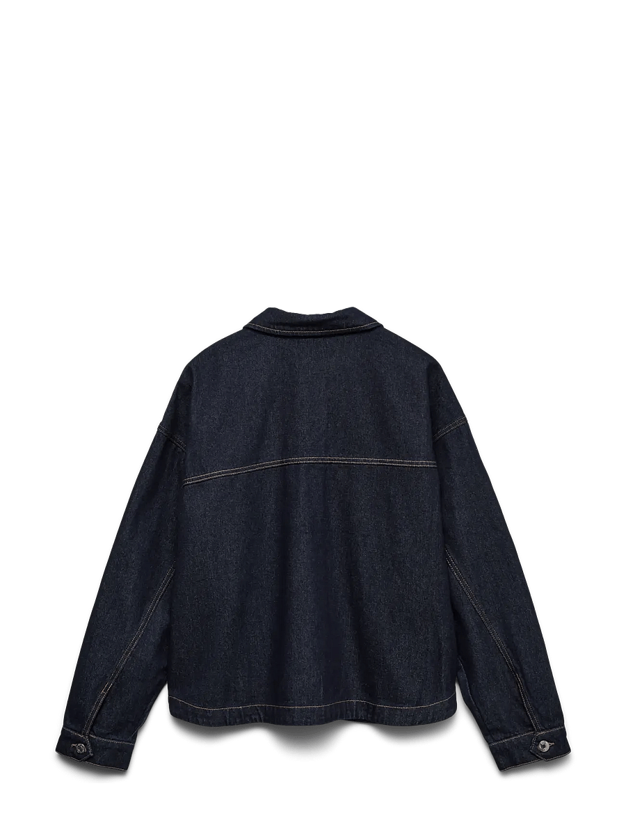 Vero Moda - VMJAMIE LS DENIM SHACKET MIX GA NOOS - vårjackor - dark blue denim - 2