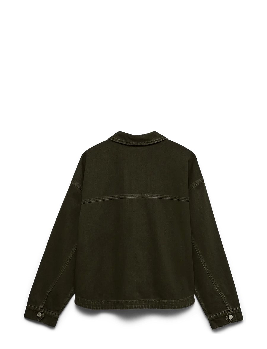 Vero Moda - VMJAMIE LS DENIM SHACKET MIX GA NOOS - vårjackor - forest night - 1