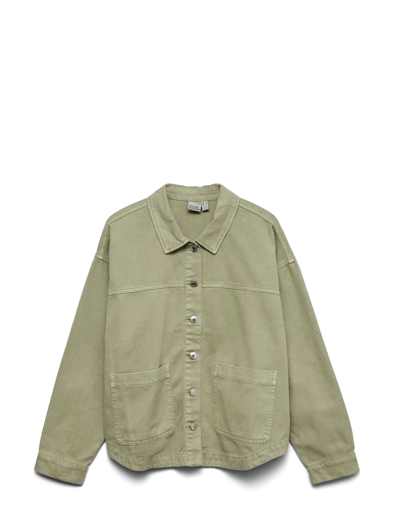 VERO MODA Vmjamie Ls Denim Shacket Mix Ga Noos Grün - XL - Damen