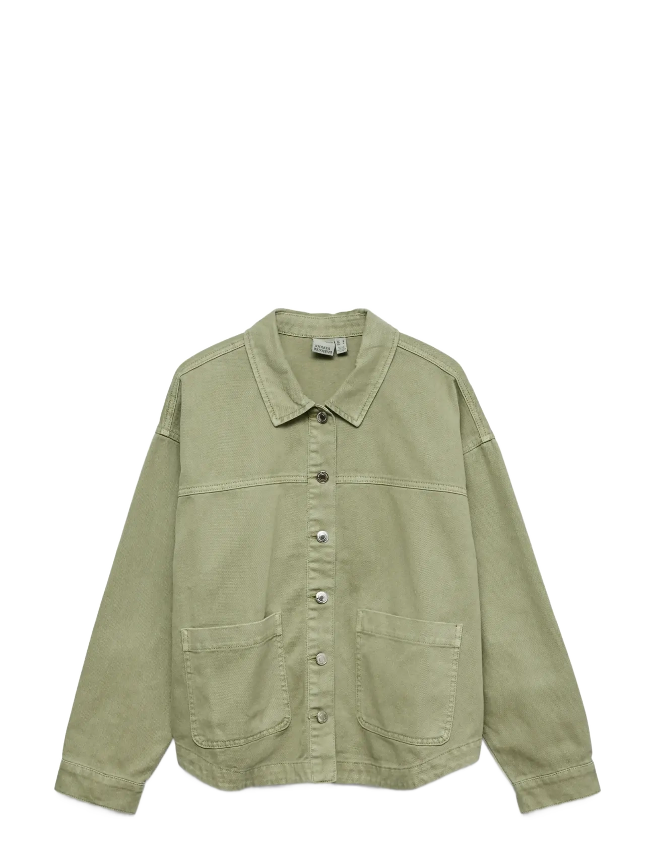Vero Moda VMJAMIE LS DENIM SHACKET MIX GA NOOS - Vero Moda - LAUREL WREATH / green