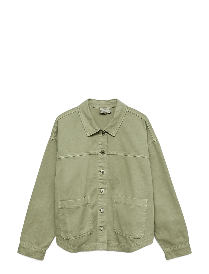 Vero Moda - VMJAMIE LS DENIM SHACKET MIX GA NOOS - jeansjackor - laurel wreath - 1