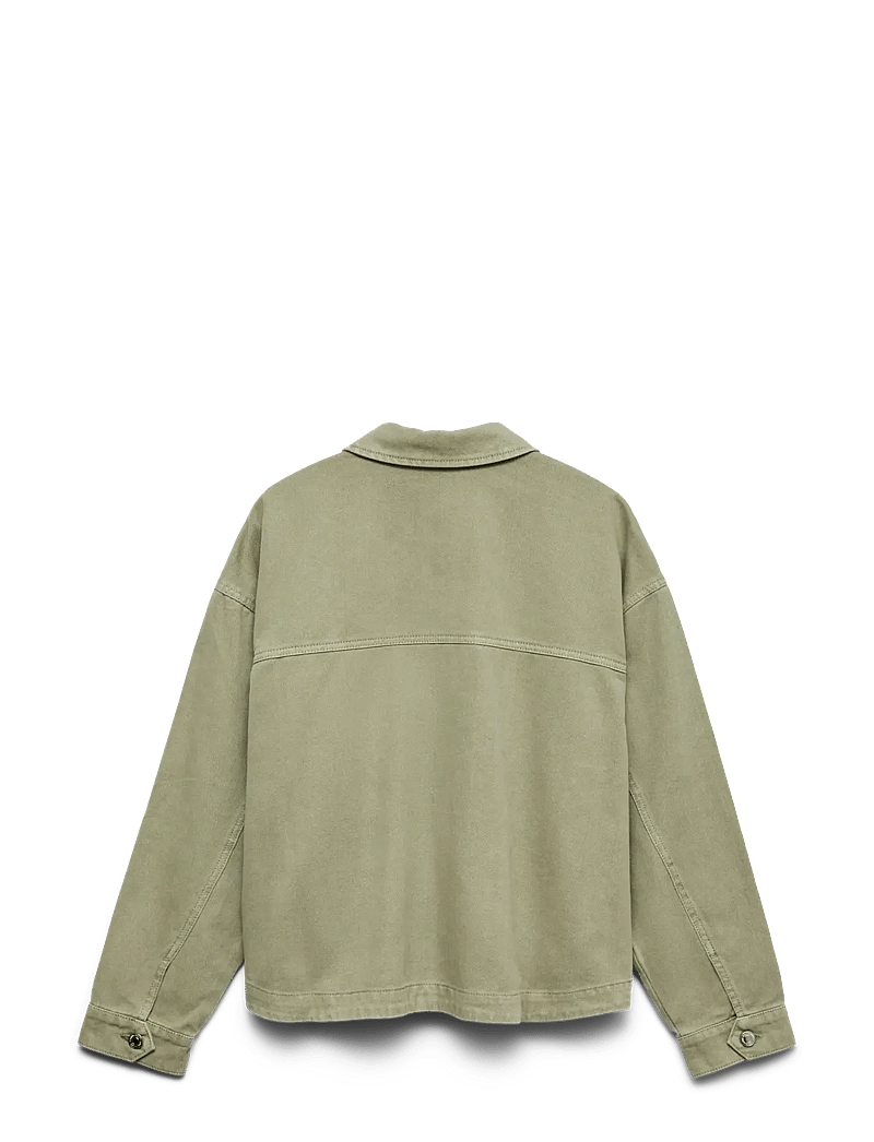 Vero Moda - VMJAMIE LS DENIM SHACKET MIX GA NOOS - forårsjakker - laurel wreath - 2
