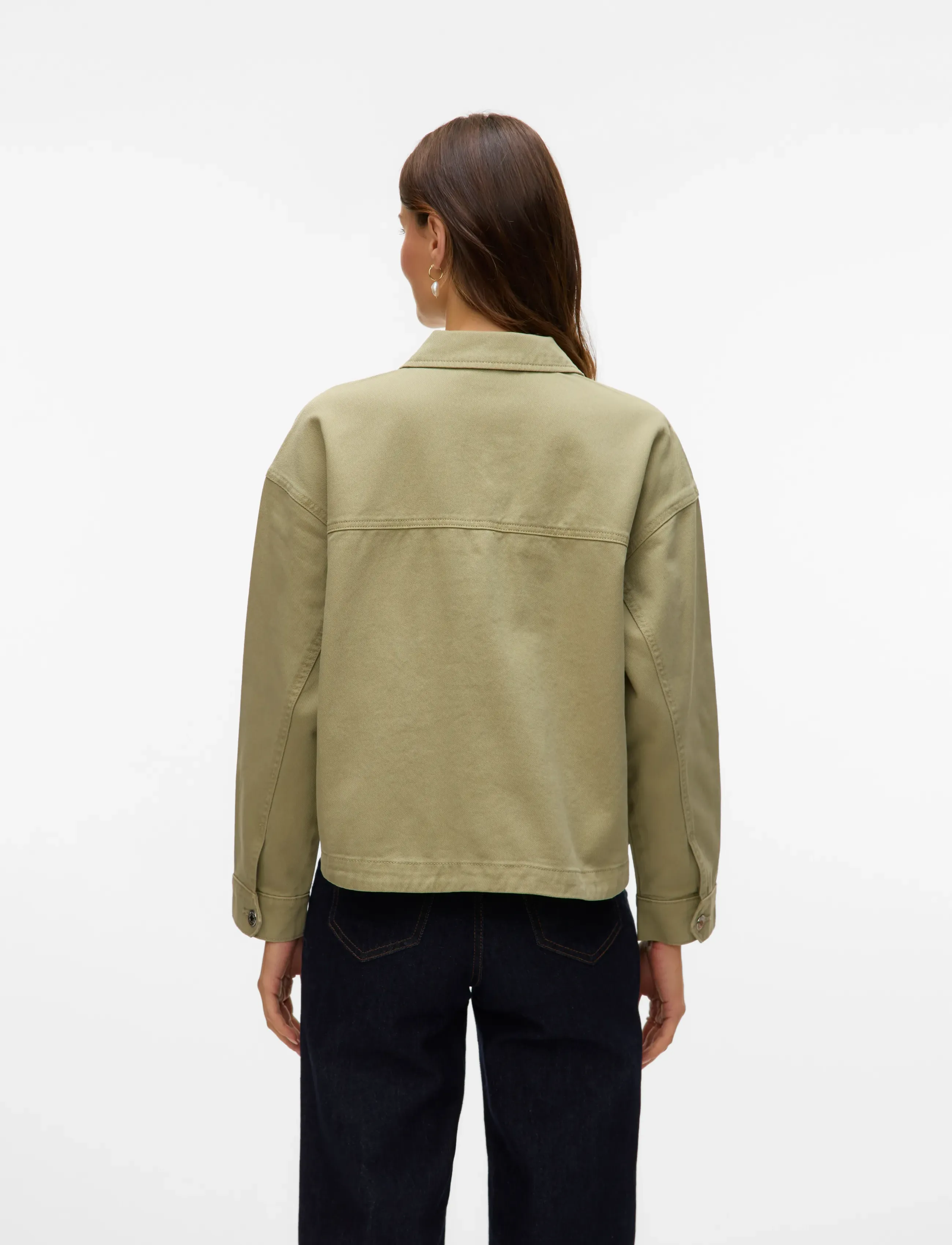 Vero Moda - VMJAMIE LS DENIM SHACKET MIX GA NOOS - spring jackets - laurel wreath - 3
