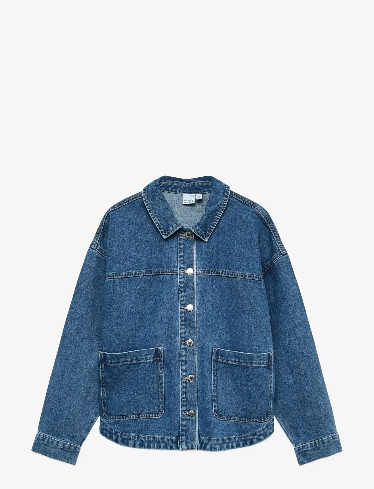 Vero Moda - VMJAMIE LS DENIM SHACKET MIX GA NOOS - jeansjackor - medium blue denim - 1