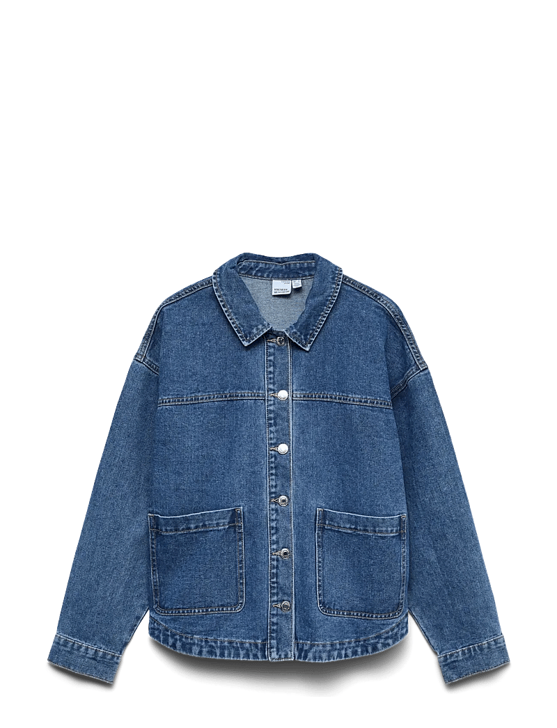 Vero Moda - VMJAMIE LS DENIM SHACKET MIX GA NOOS - forårsjakker - medium blue denim - 1
