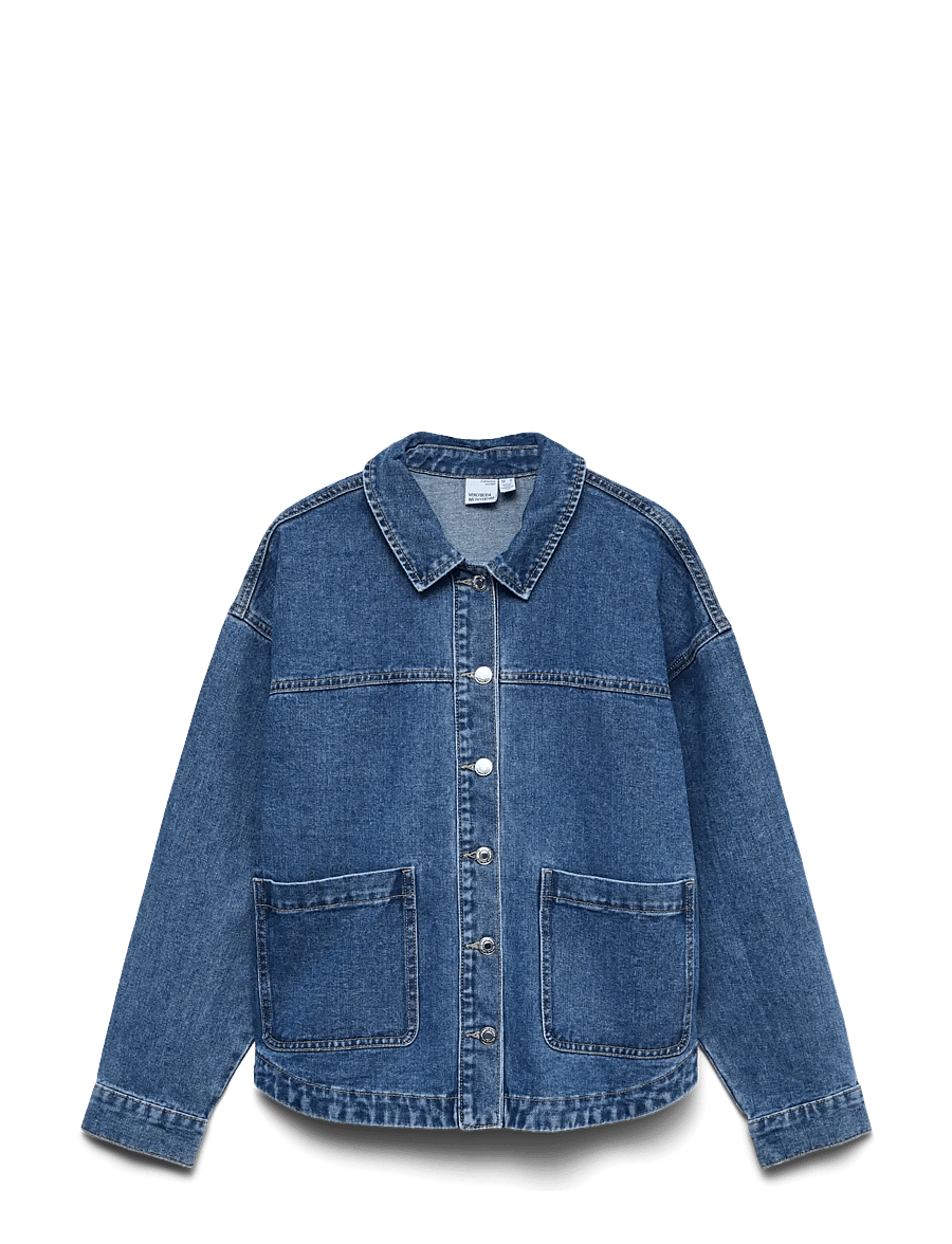 Vero Moda - VMJAMIE LS DENIM SHACKET MIX GA NOOS - jeansjackor - medium blue denim - 1