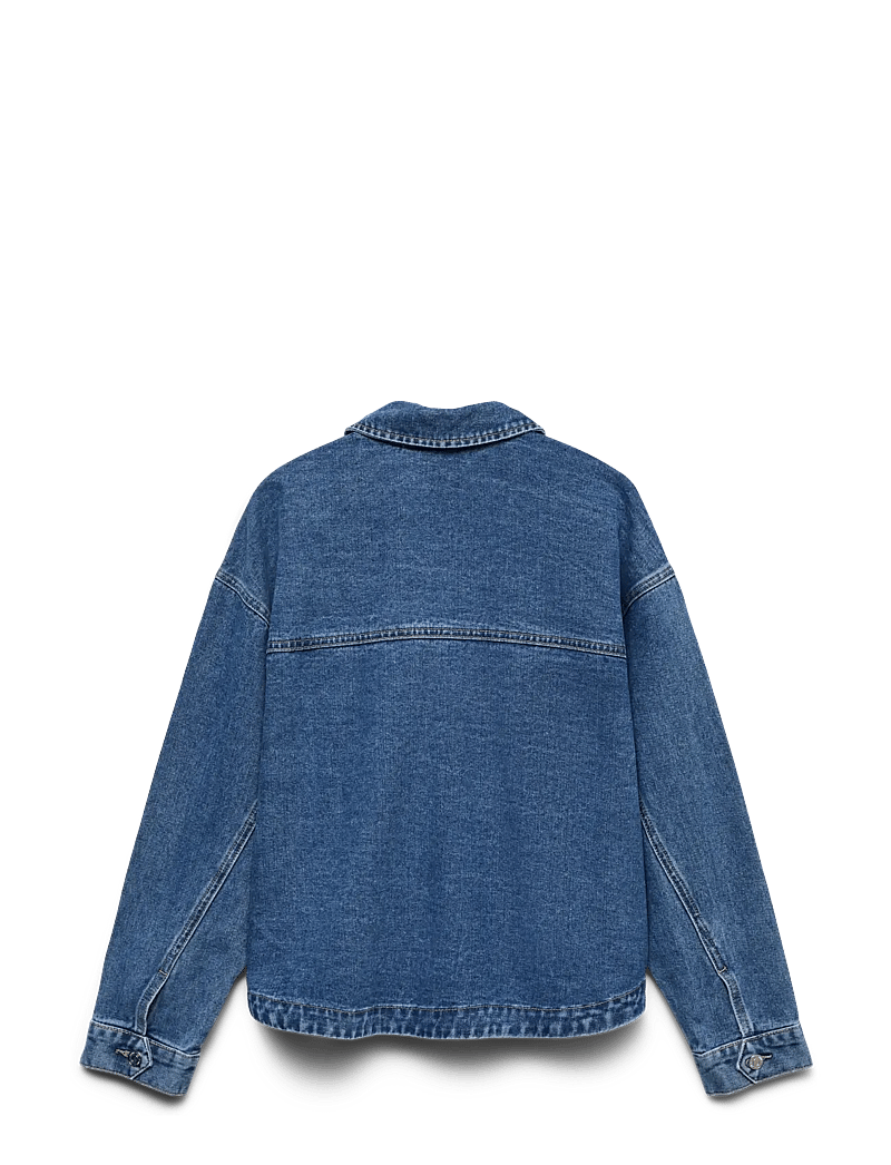 Vero Moda - VMJAMIE LS DENIM SHACKET MIX GA NOOS - forårsjakker - medium blue denim - 2