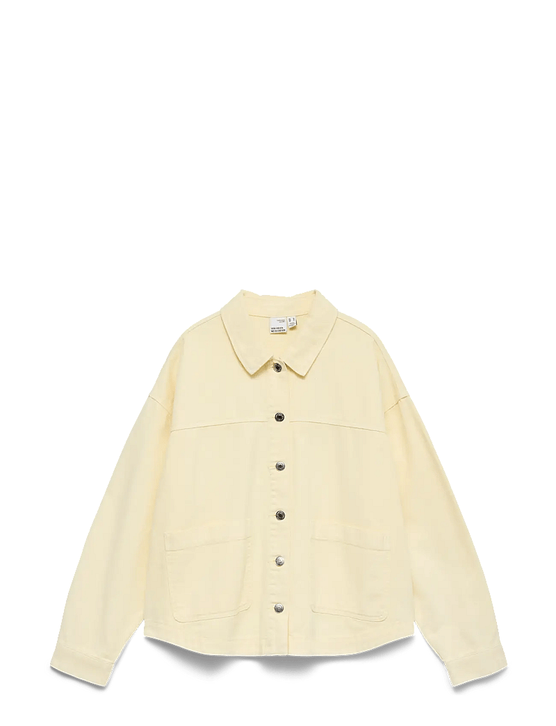 Vero Moda - VMJAMIE LS DENIM SHACKET MIX GA NOOS - forårsjakker - mellow yellow - 1