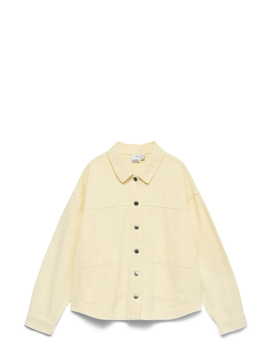 Vero Moda - VMJAMIE LS DENIM SHACKET MIX GA NOOS - vårjackor - mellow yellow - 1