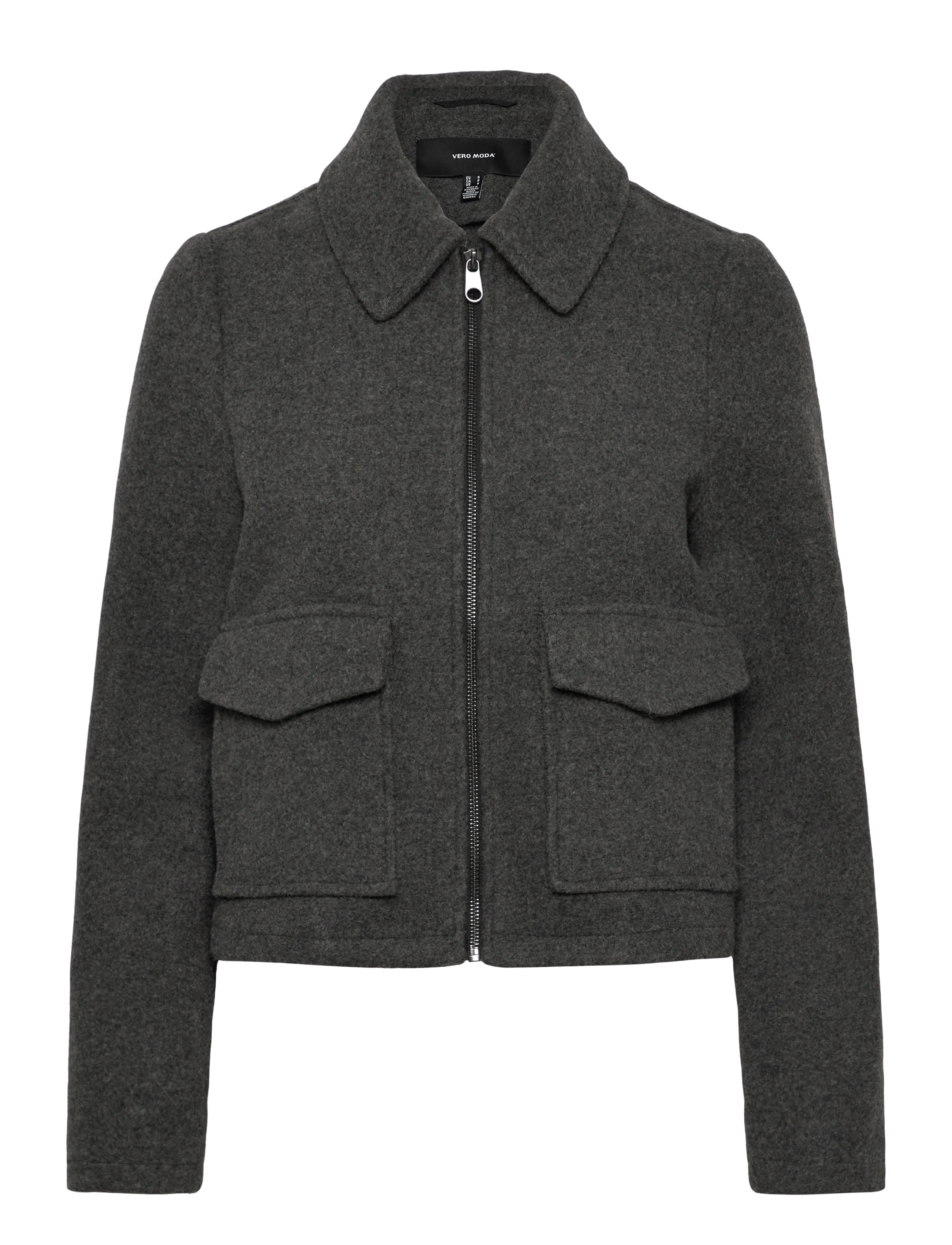 VERO MODA Vmsafir Kurz Jacke Ga Noos Grau - L - Damen