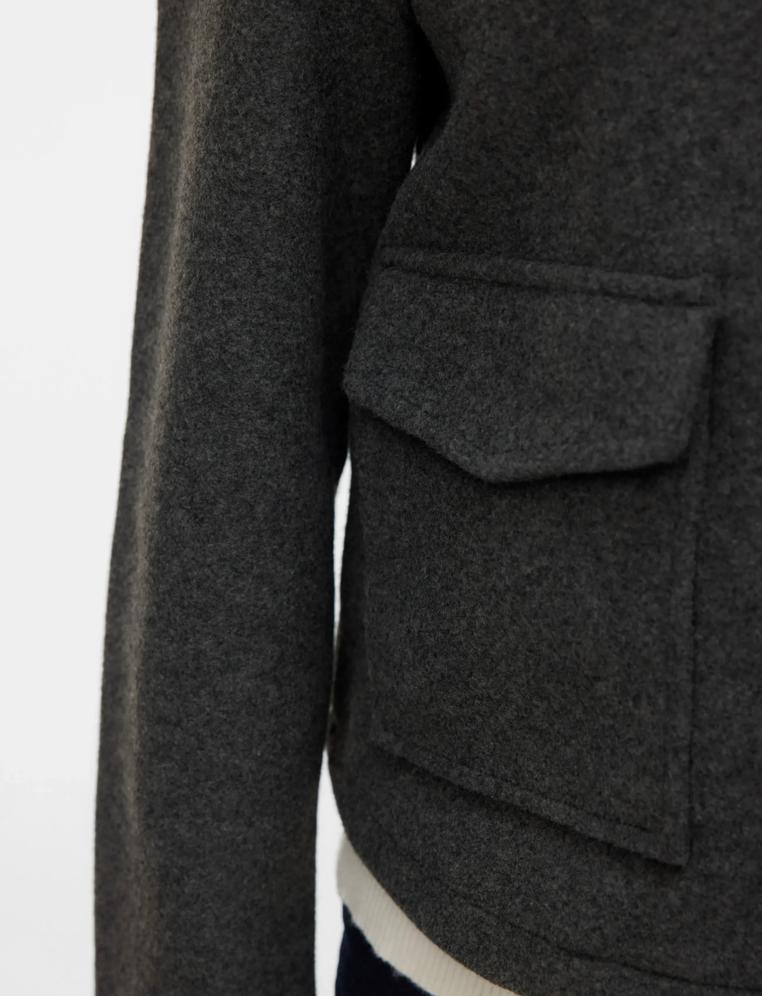 Vero Moda - VMSAFIR SHORT JACKET GA NOOS - frühlingsjacken - dark grey melange - 5