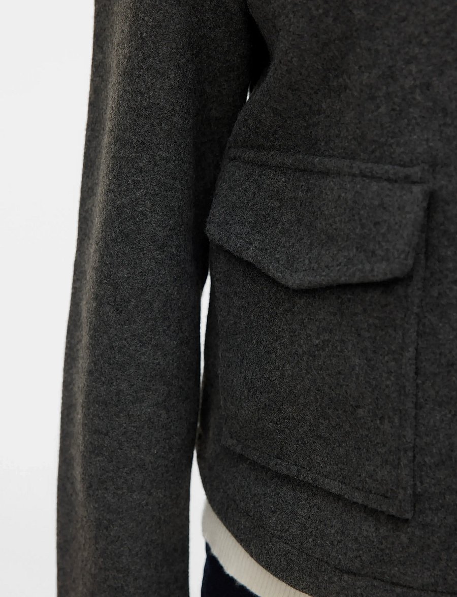 Vero Moda - VMSAFIR SHORT JACKET GA NOOS - frühlingsjacken - dark grey melange - 5