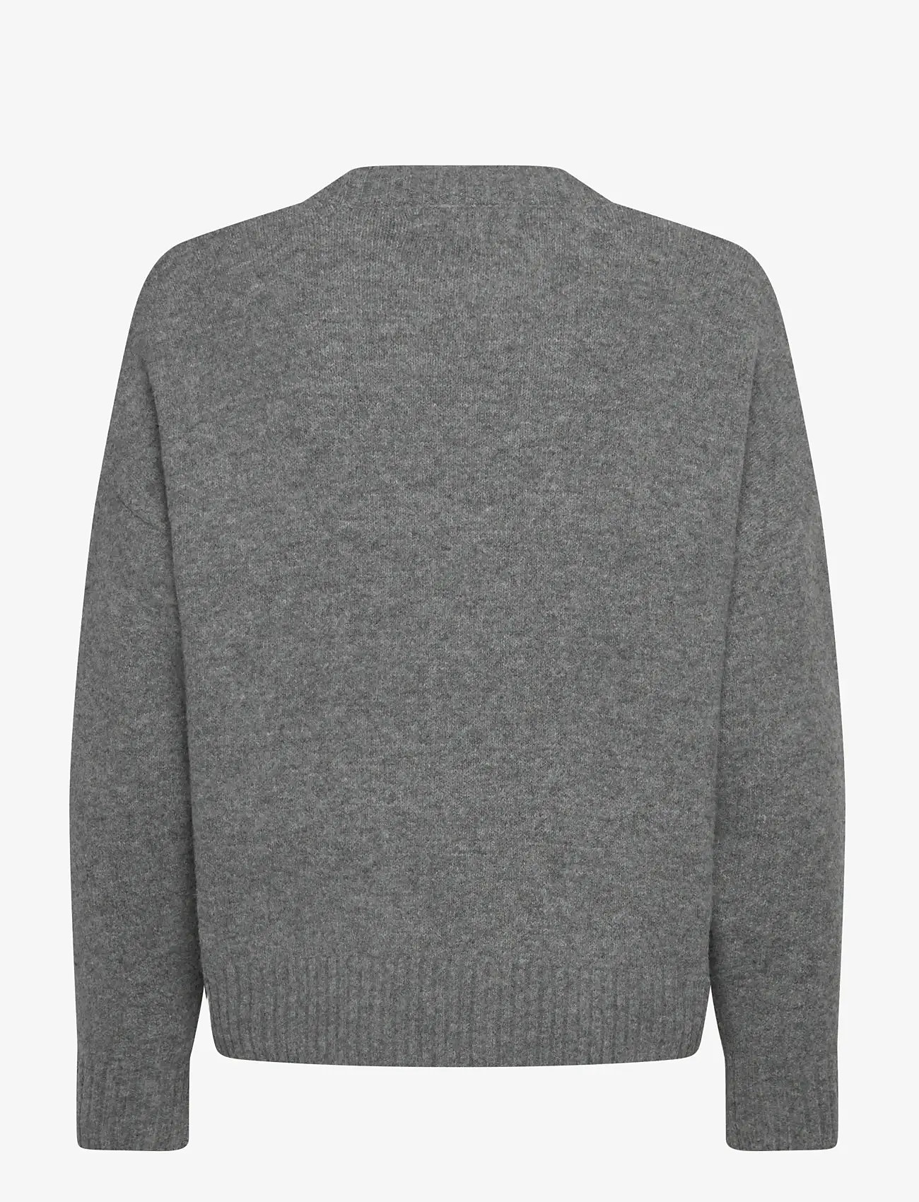 Vero Moda - VMBOOM LS O-NECK TEXT PULLOVER NOOS - herbstliche kleidung - medium grey melange - 1